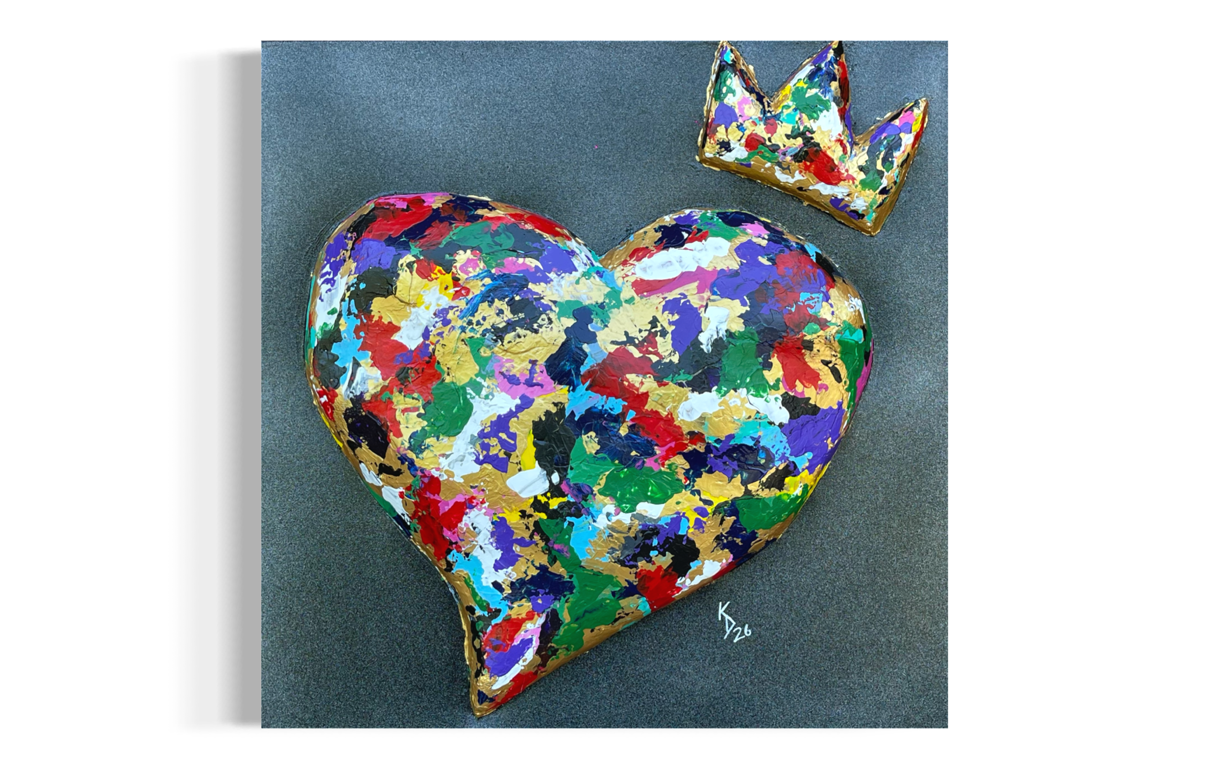 Heart is King: Weight of the Crown original painting