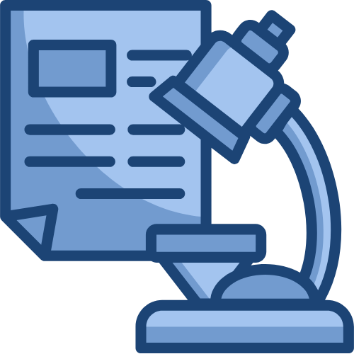 Icon of academic researchers collaborating in a university or hospital-based setting.