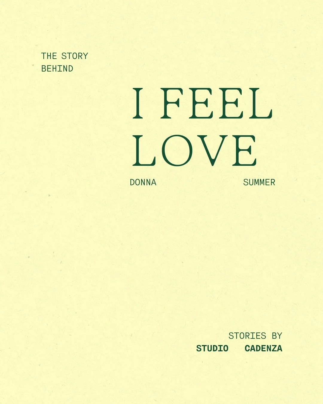 Here&rsquo;s a look back at the 1977 track that helped rewrite what was possible on the dance floor: &ldquo;I Feel Love&rdquo; by Donna Summer 🎶