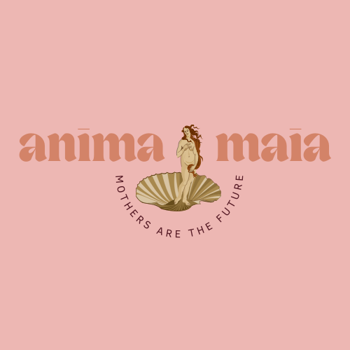 logo for anima maia featuring the venus of botticeli