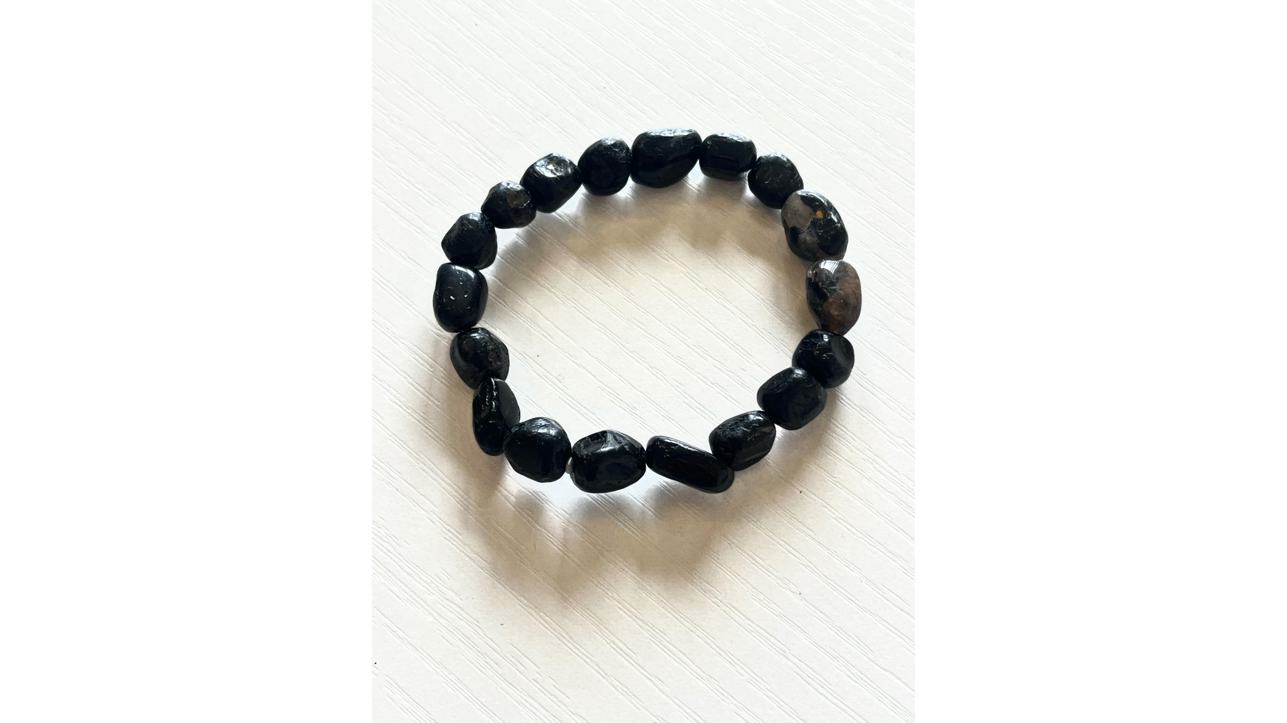 Black Tourmaline Pebble Bracelet