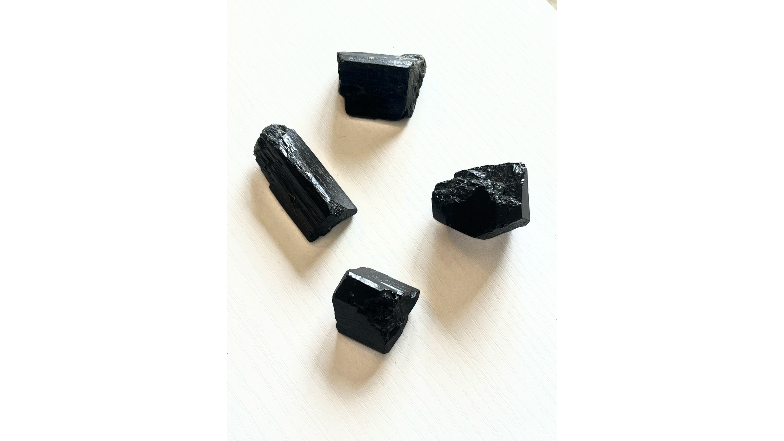 Black Tourmaline Raw Stones (Medium Size)