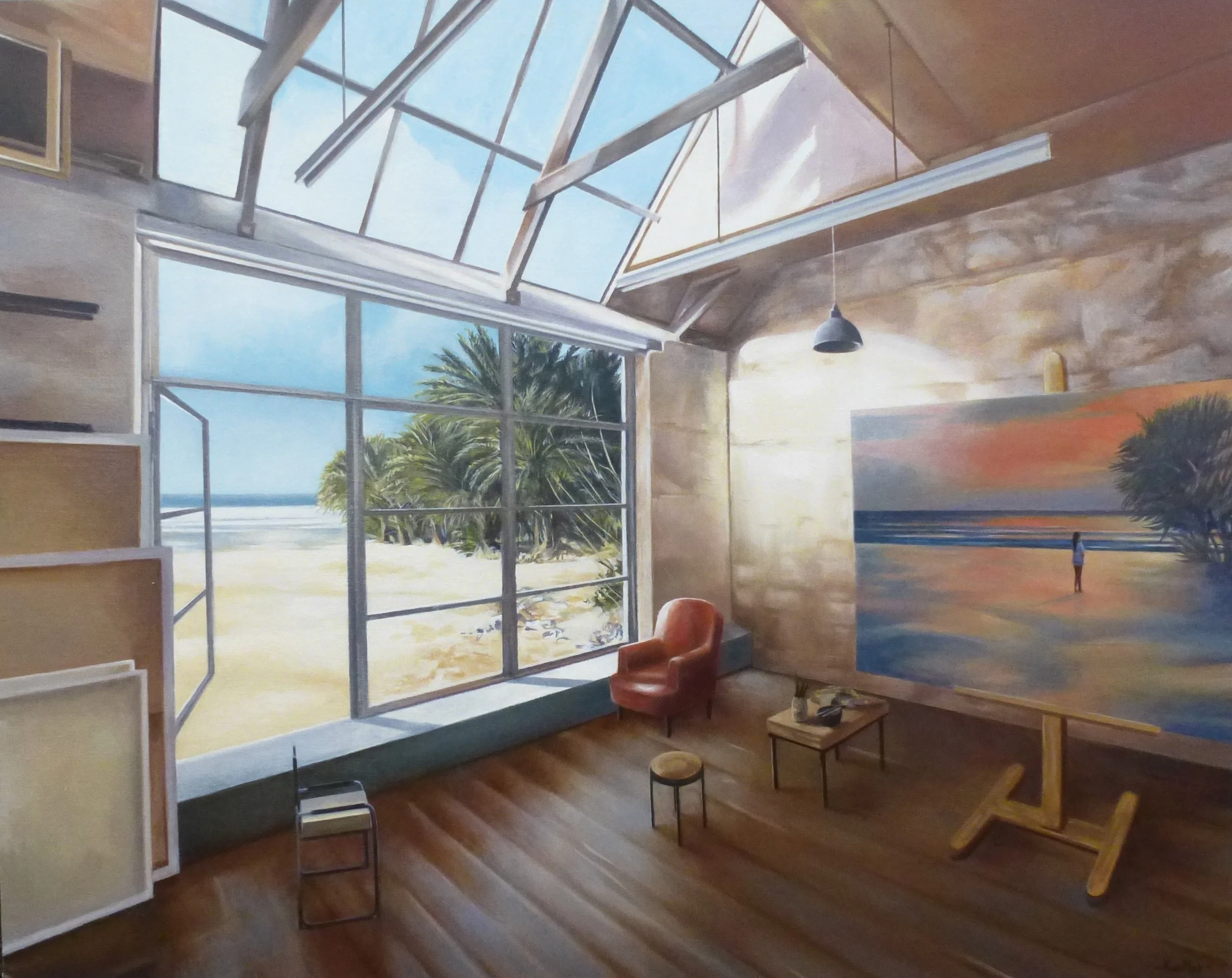 Parallélébipède (huile sur toile, 92x73cm)