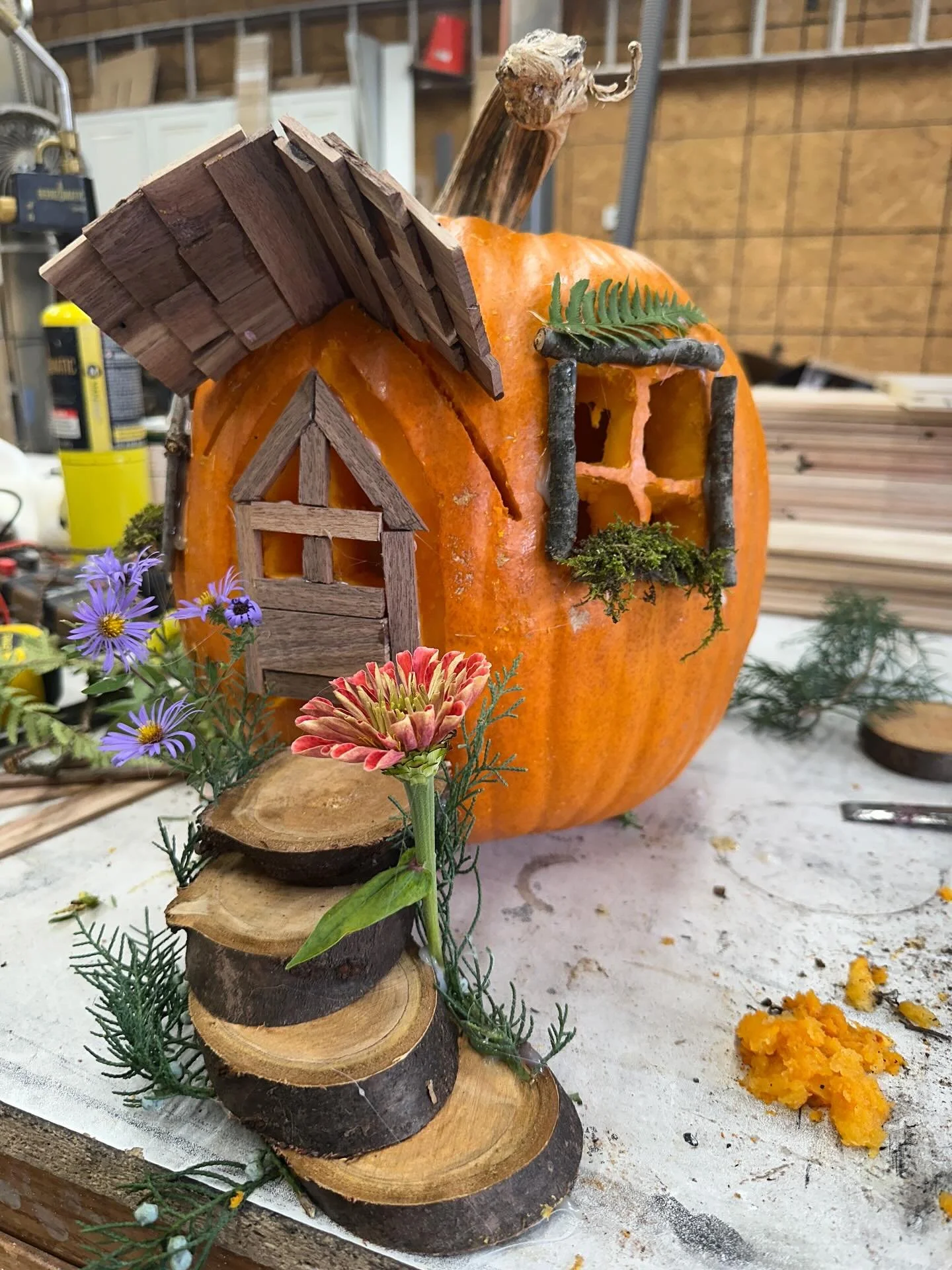 This year the east pikeland parks and rec decided to ask local businesses to carve pumpkins for their big “moonwalk” event. Here was mine from last night. The stars shine brighter in east pikeland. ⭐️