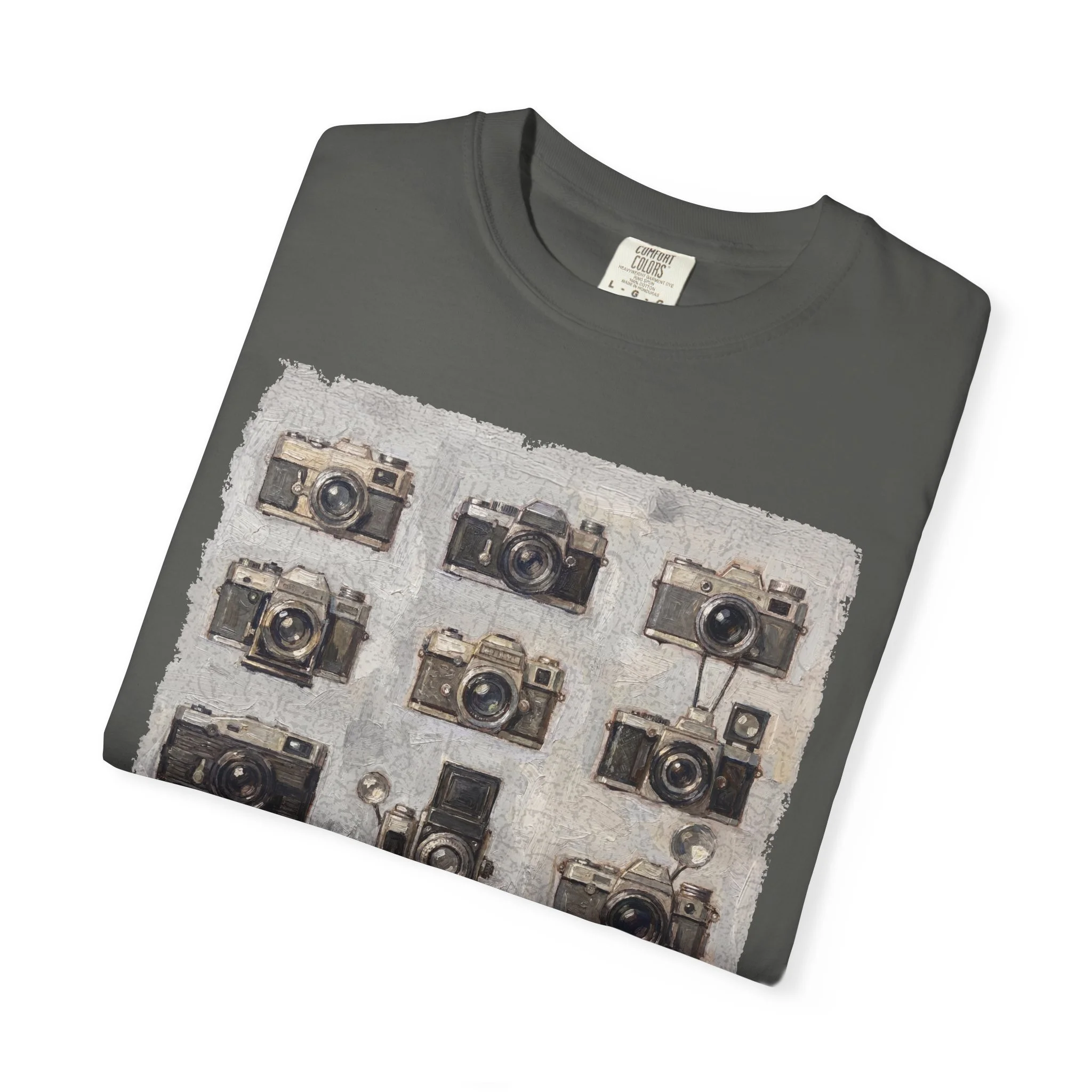 vintage camera graphic tee gift for artist