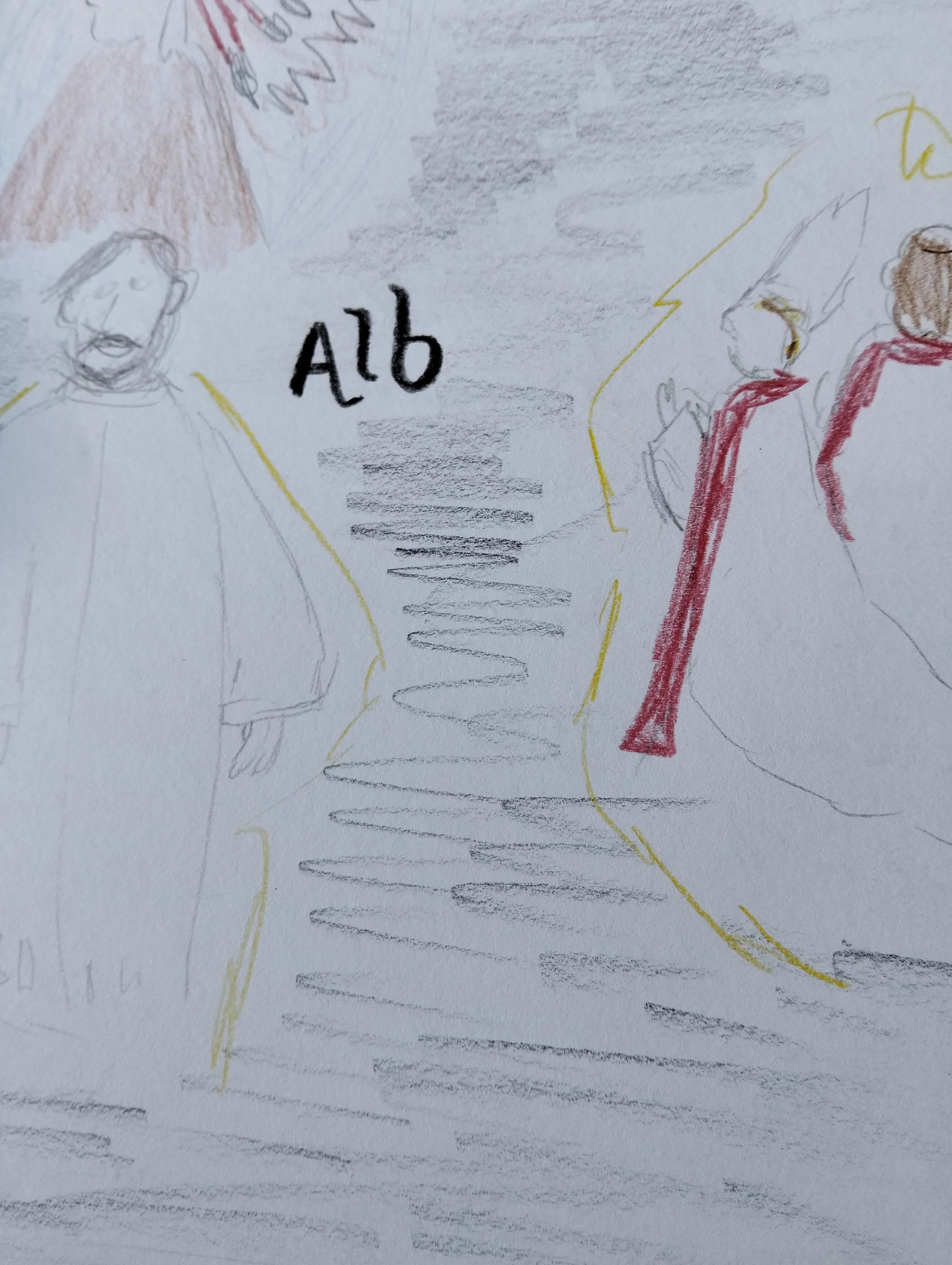 The ashbearer smears my forehead 