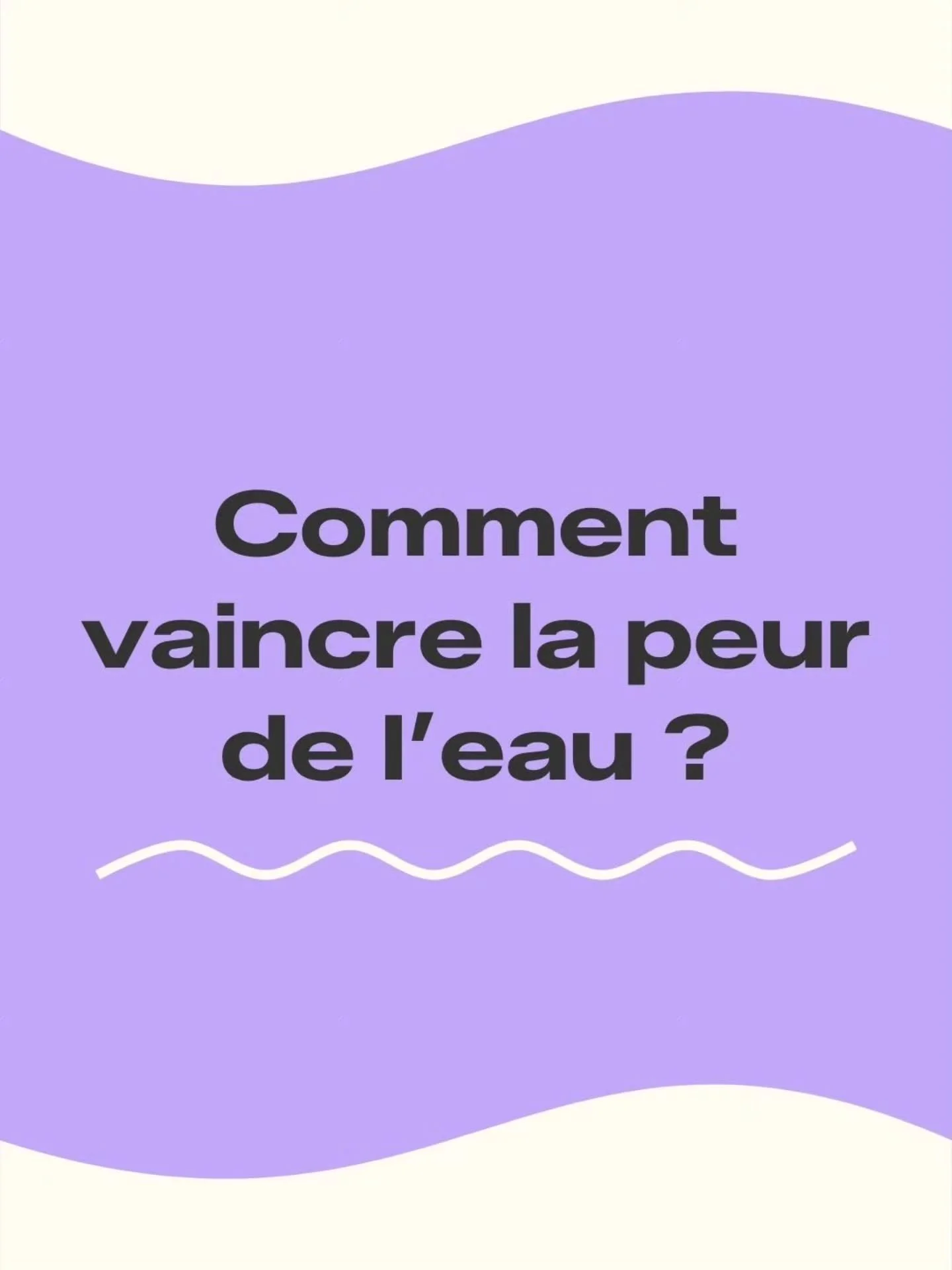 La peur de l'eau est certainement le plus grand obstacle qui emp&ecirc;che un enfant d'apprendre &agrave; nager et donc d'&ecirc;tre en s&eacute;curit&eacute; pr&egrave;s des cours d'eau. Par contre, la bonne nouvelle, c'est qu'on peut assez facileme
