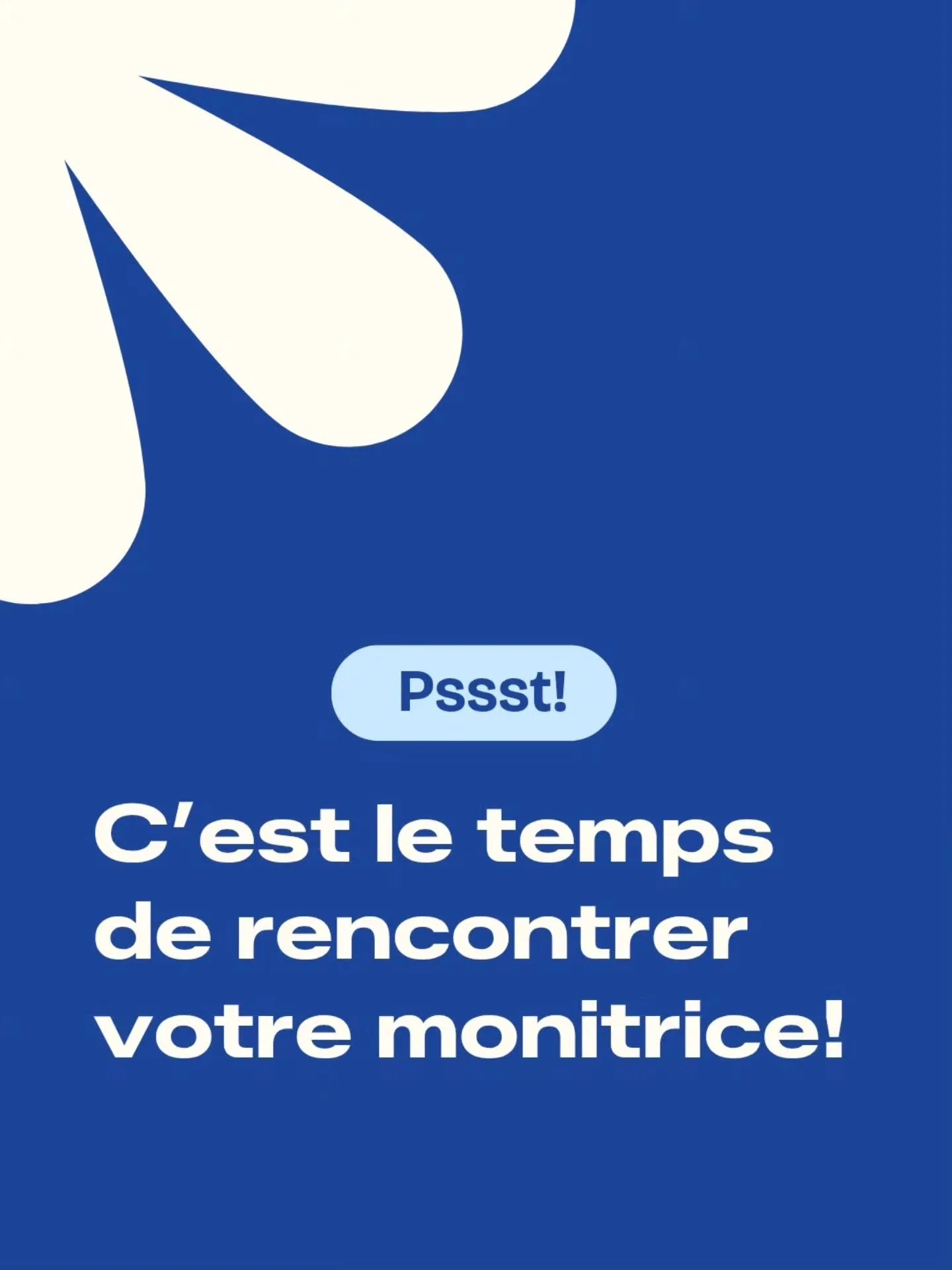 C'&eacute;tait vraiment pour nous de vous permettre de pr&eacute;senter votre monitrice &agrave; l'avance &agrave; vos enfants. De cette fa&ccedil;on, on commence d&eacute;j&agrave; &agrave; b&acirc;tir le lien de confiance avant m&ecirc;me le premie