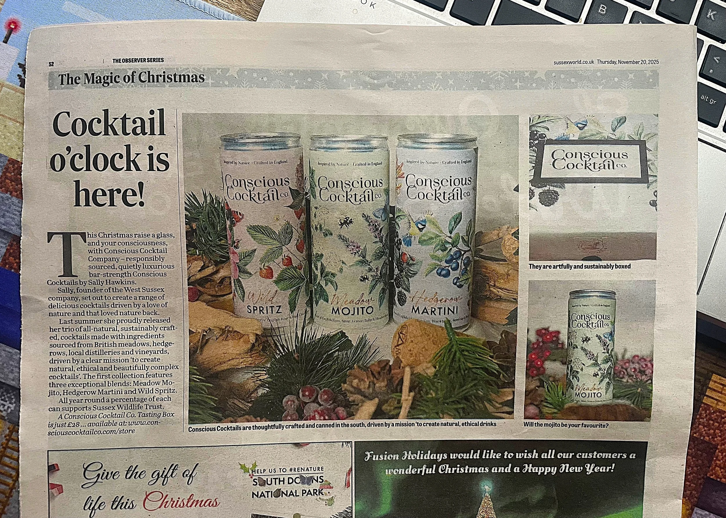 Read all about it… Cocktail o’clock!
