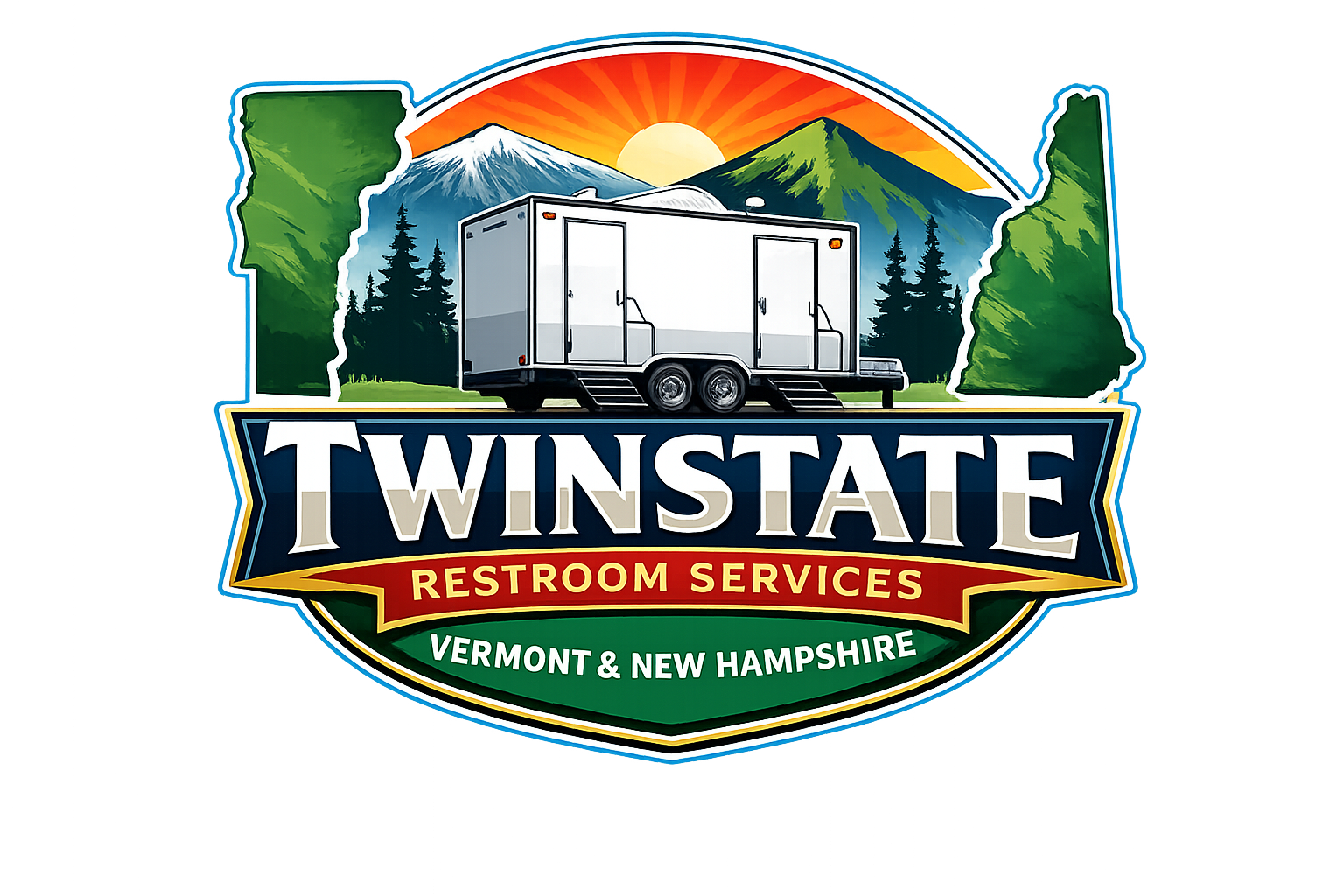 Twin State Restrooms Logo