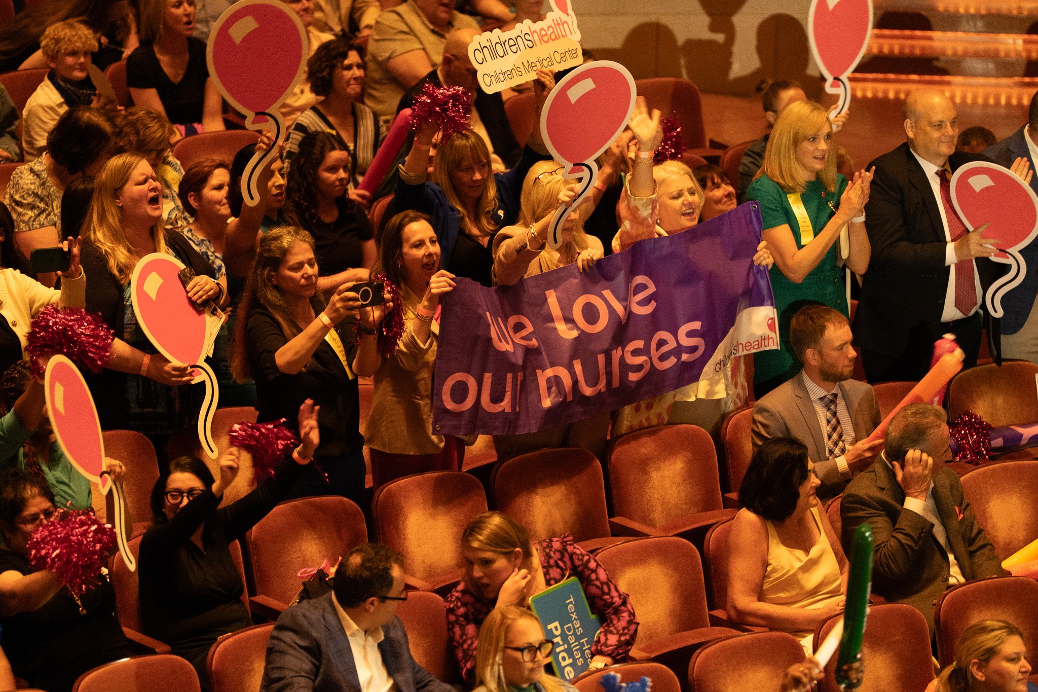 When you know, you know. The Children’s Health team showed up in full force—standing, cheering, and holding a banner that read “We love our nurses.” If you work there, you felt it. If you were there, you saw it. The pride runs deep, and the love is r