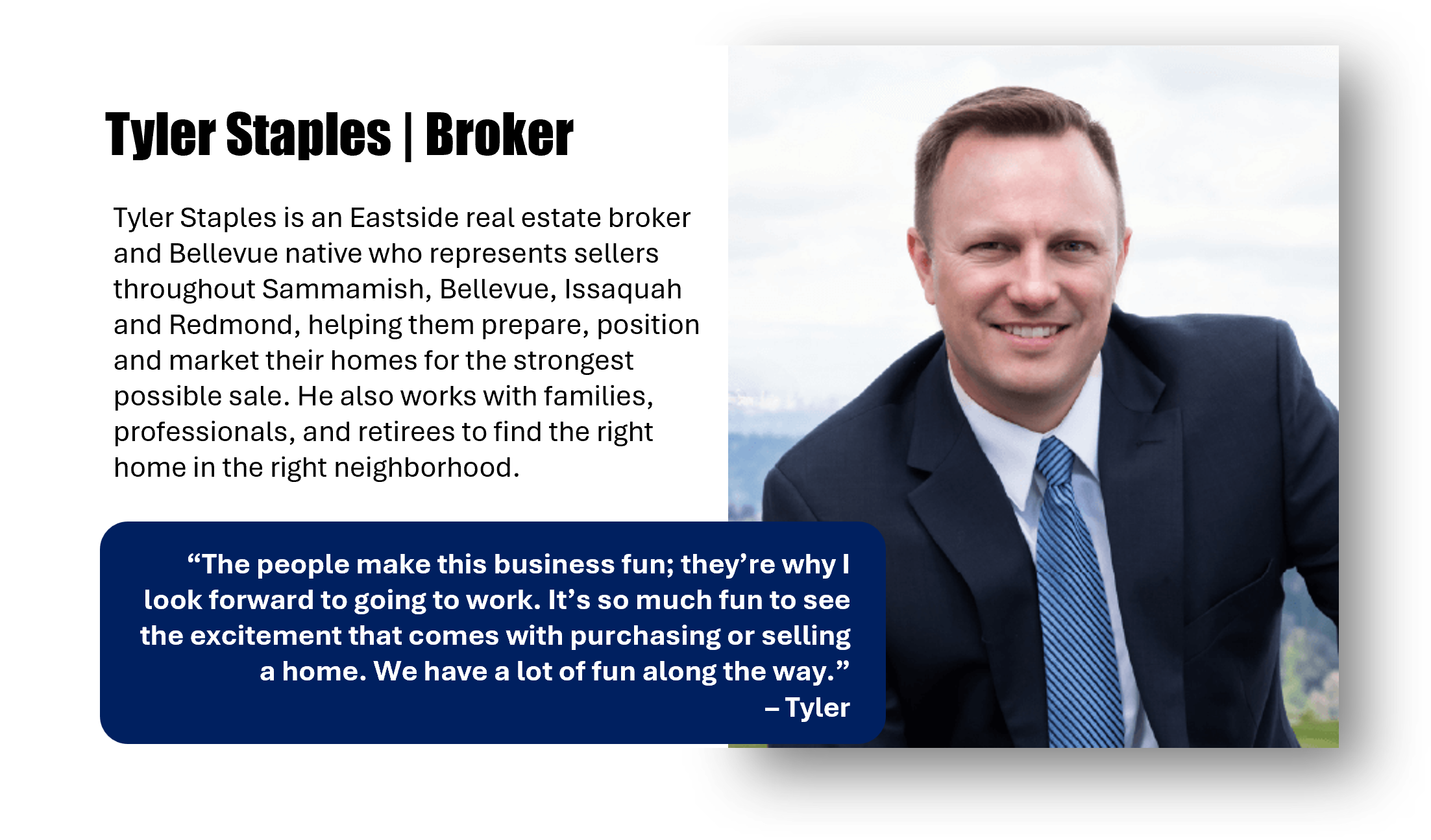 Tyler Staples Windermere Eastside Real Estate Agent