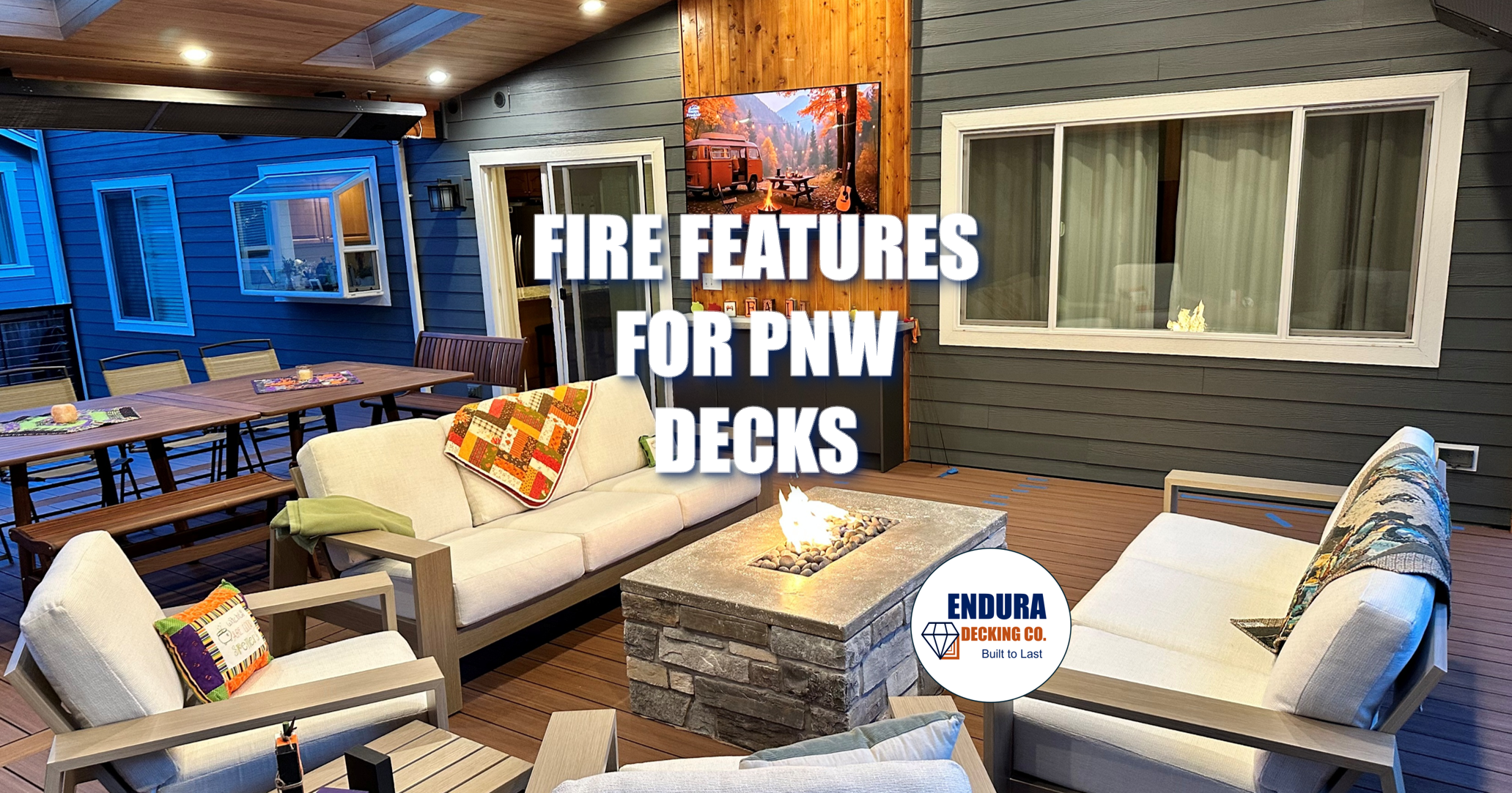Fire Features for PNW Decks: Gas vs. Electric, Costs &amp; Design Options