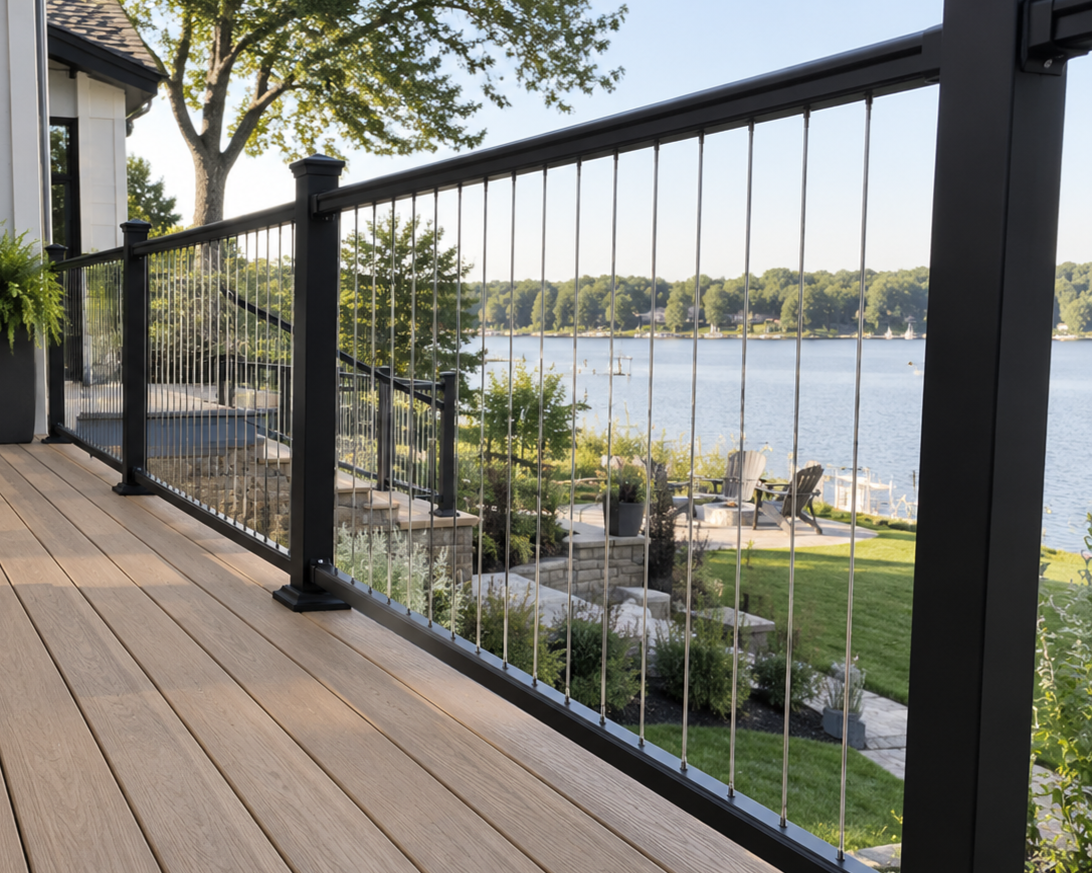 vertical cable railing