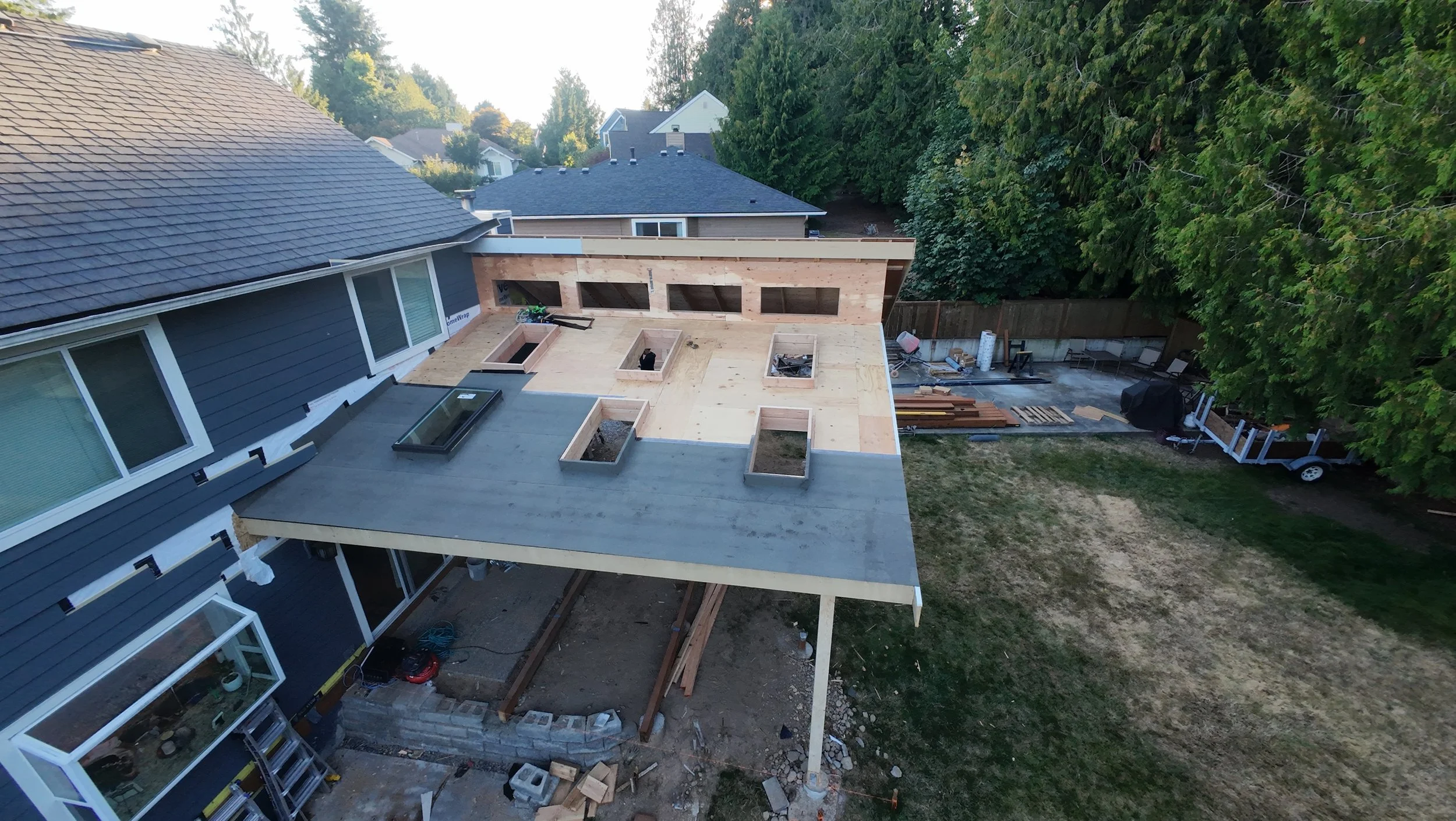 Covered deck pricing with skylights