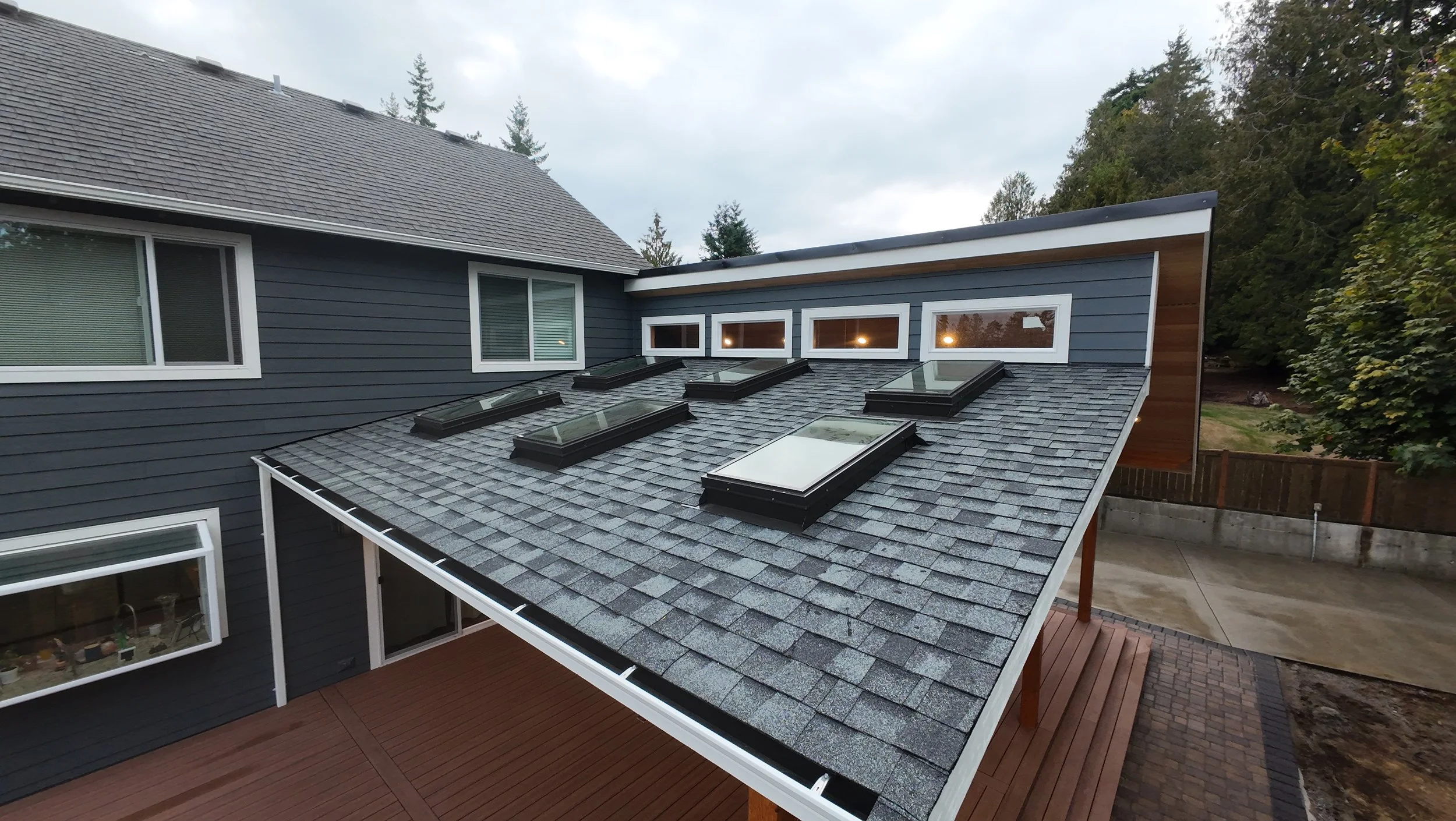 New Cover skylights siding