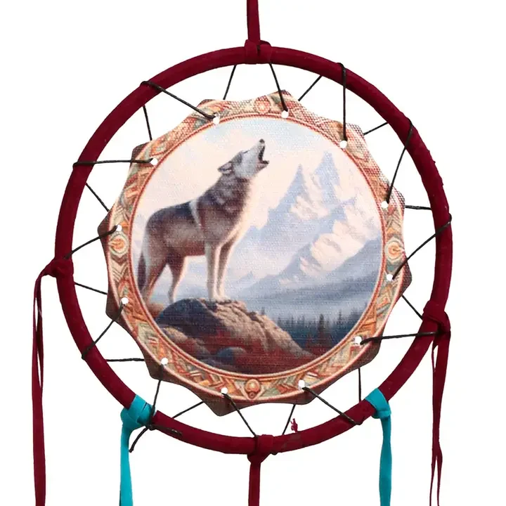 Mountain Wolf Dreamcatcher - 16cm