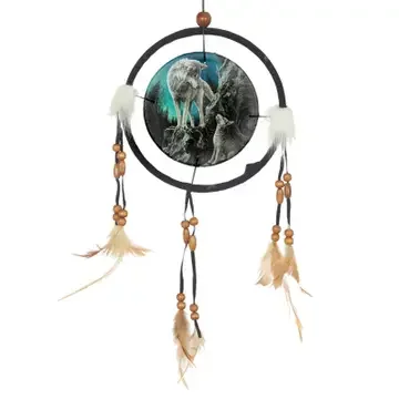 Lisa Parker Guidance Wolf Dreamcatcher - 16cm