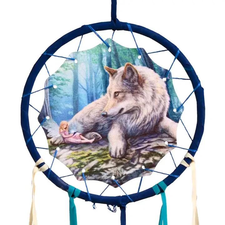 Lisa Parker Fairy Stories Wolf & Fairy Dreamcatcher 16cm