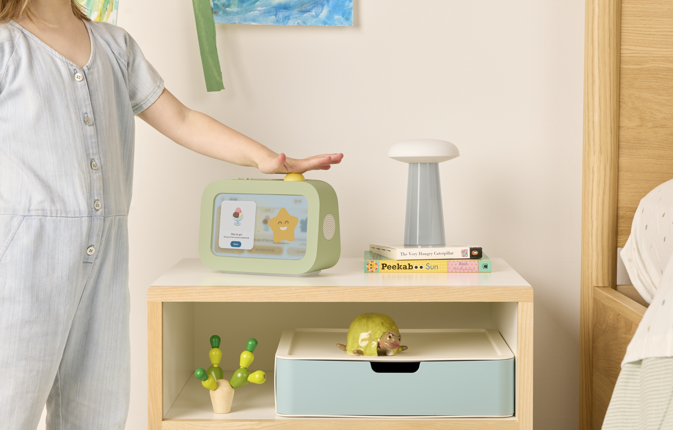 Skylight Buddy device for kids task tracking.
