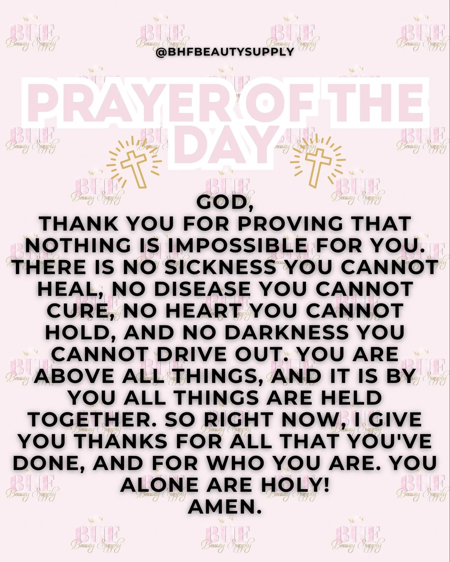 Amen! BHF is wishing you all a happy Sunday 🩷
&mdash;-
Follow @bhfbeautysupply 
&mdash;-
#beautysupplystore #salinaks #beautysupply #midwestbeautysupply #blackownedsmallbusiness