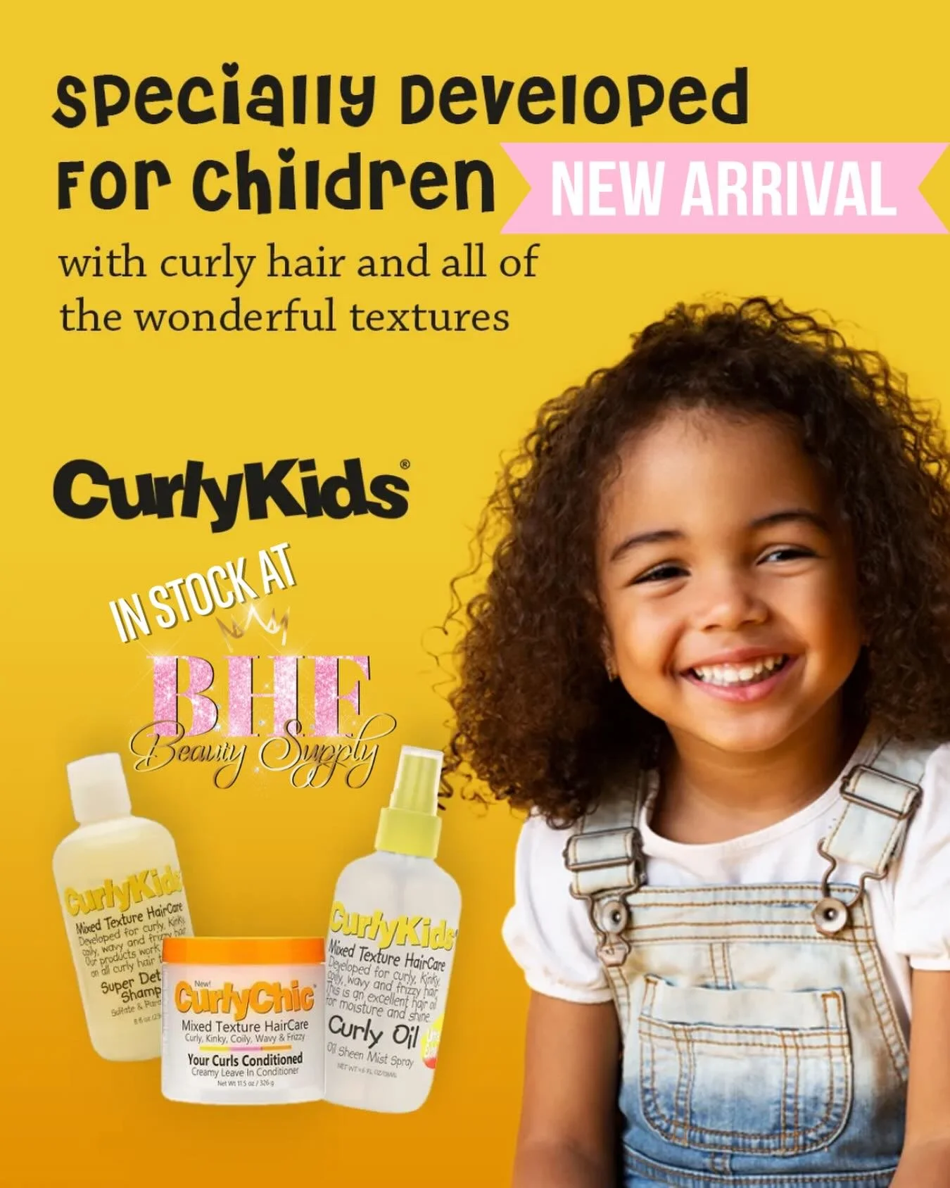 Curls for the little ones? We got you! 💕👧🏽👦🏽

We now carry Curly Kids products at BHF Beauty Supply! 🫧✨

Gentle. Moisturizing. Made to define and care for your child&rsquo;s natural curls without the fuss. Healthy hair starts young &mdash; and 