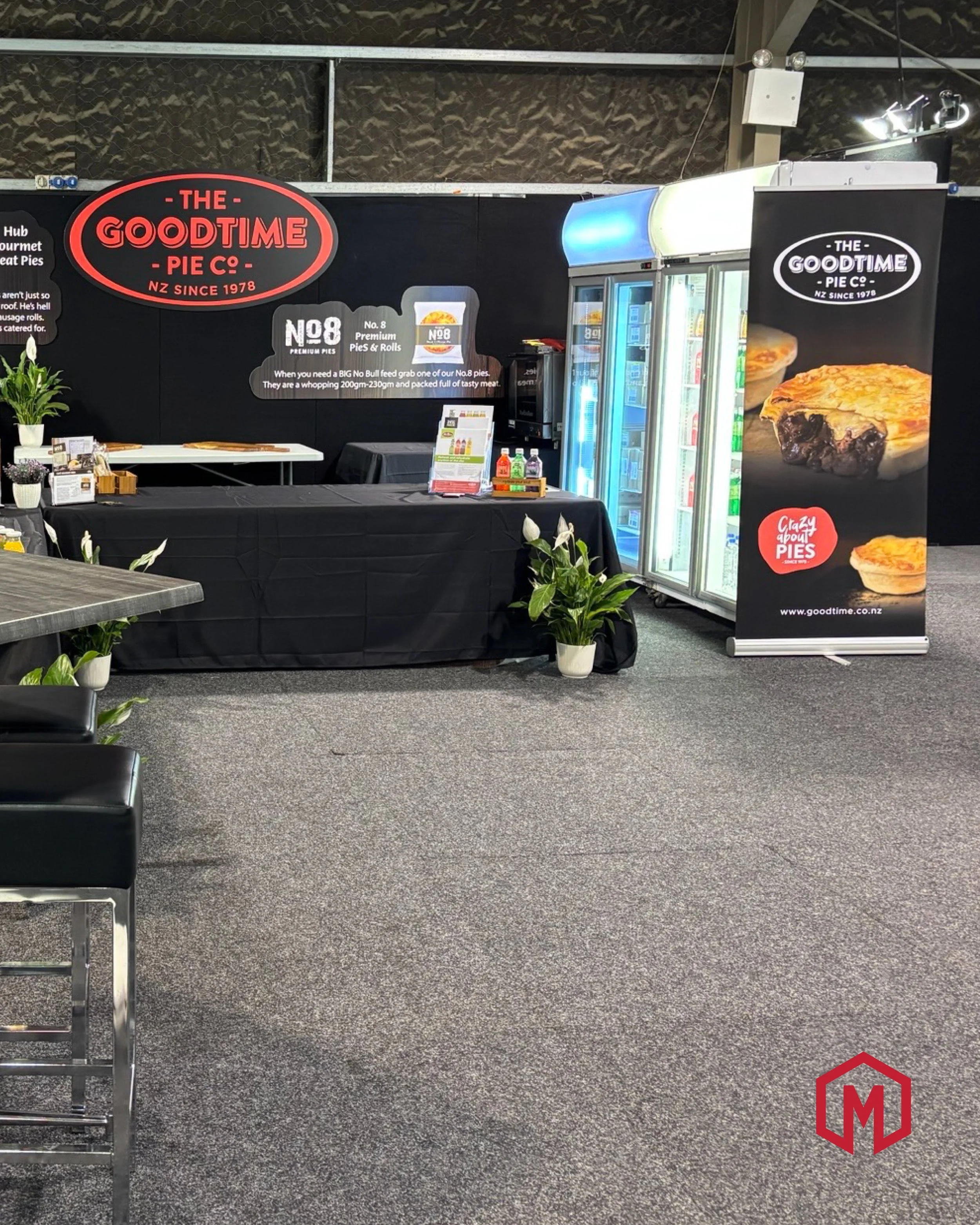 Mammoth Media, Good Time Pies Signage, Trade Show, Napier Hawkes Bay.jpg