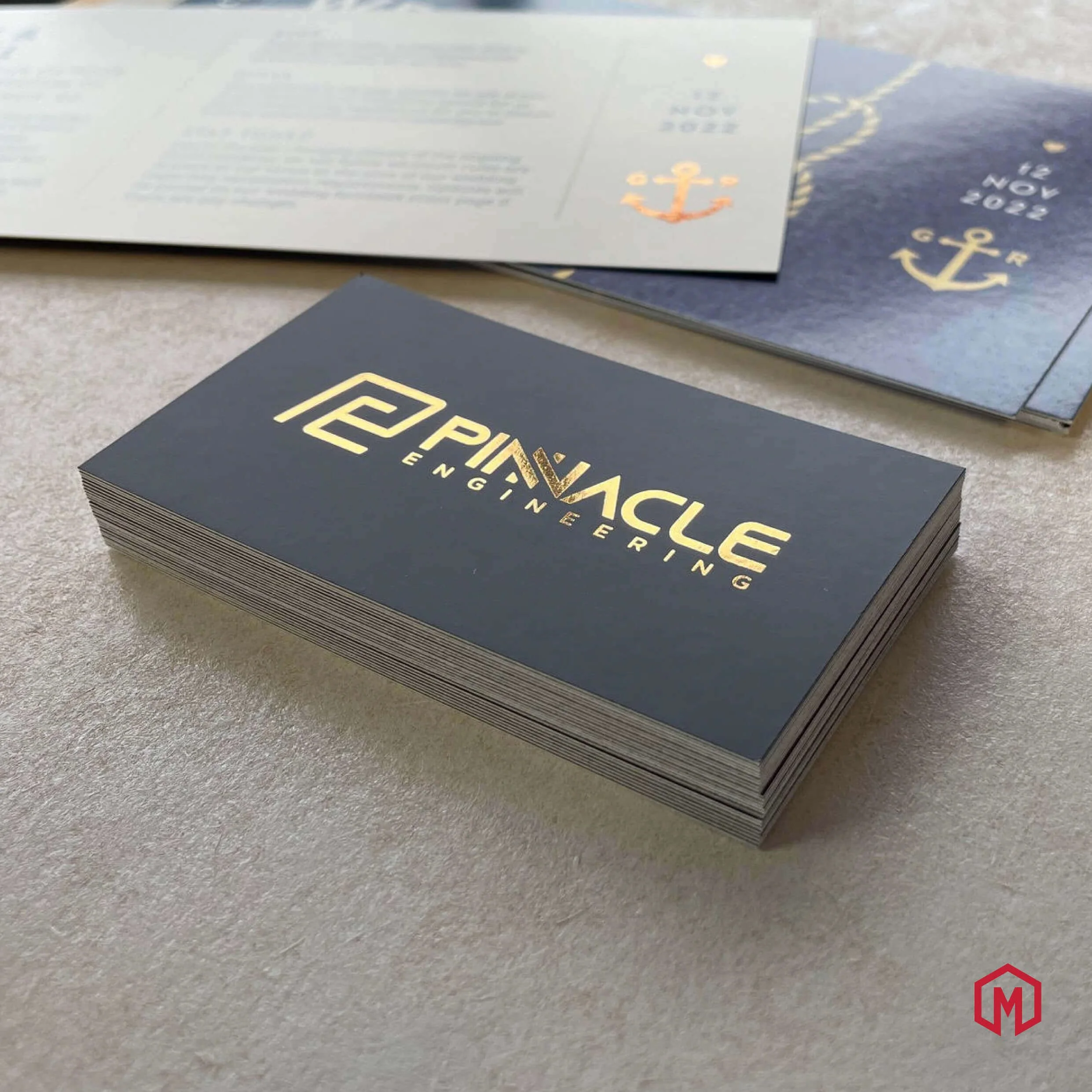 Mammoth Social Media Business Card Design with Gold Foil.jpg