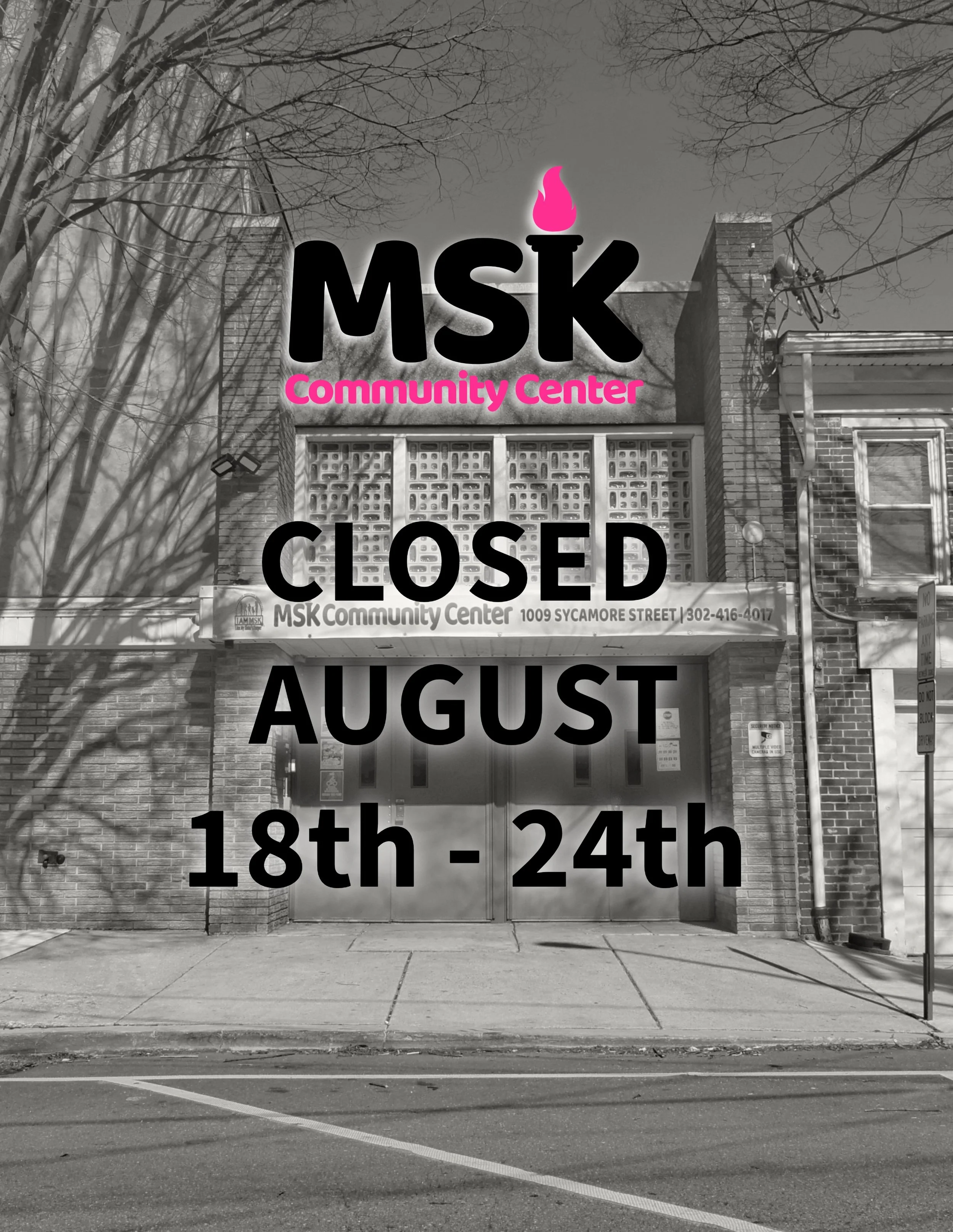 CLOSED AUGUST 18TH - 24TH ALL DAY