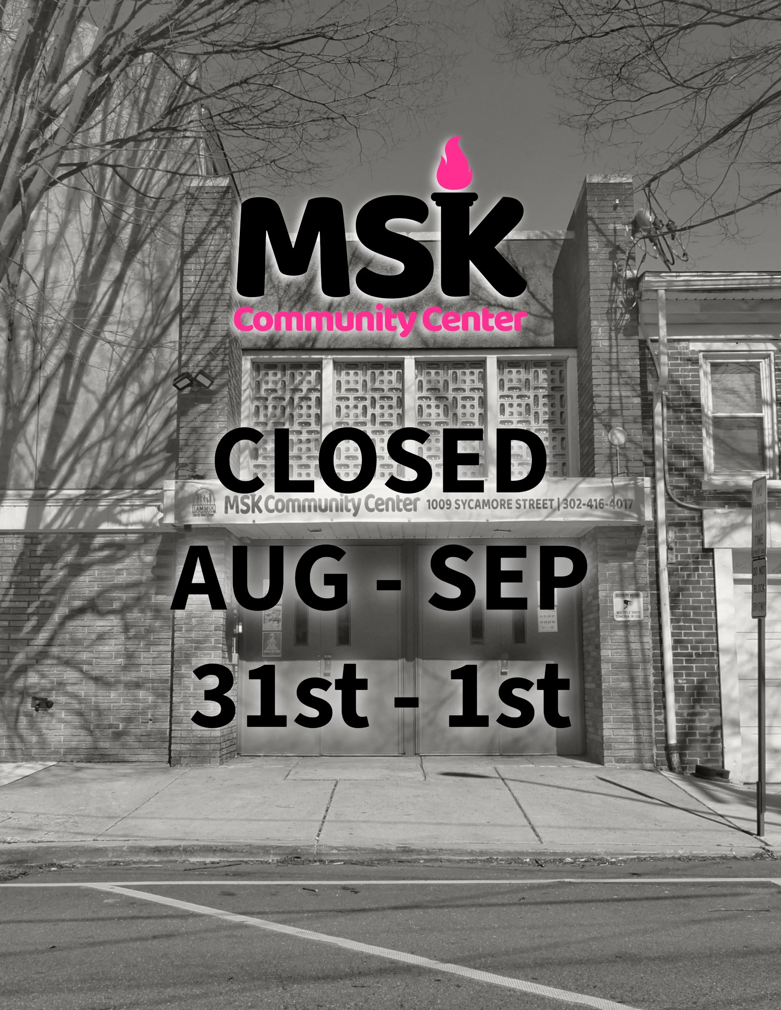 CLOSED AUG 31ST - SEP 1ST ALL DAY