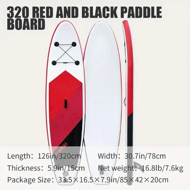 Paddle Board Rouge et Noir 320