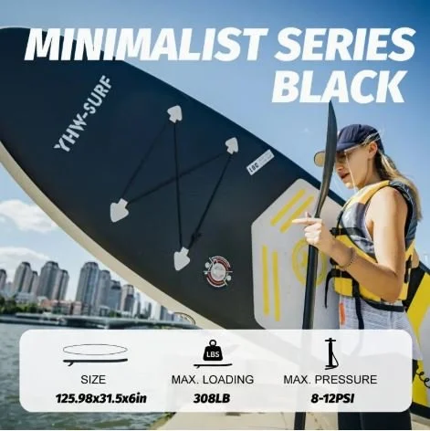 Paddleboard Minimalist Series Black
