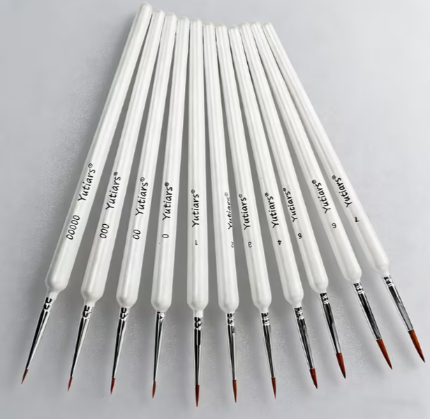 Ensemble de Micro-Pinceaux Polyvalents (11 Pièces)
