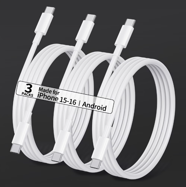 Pack de 3 Câbles USB-C Charge Rapide 60W
