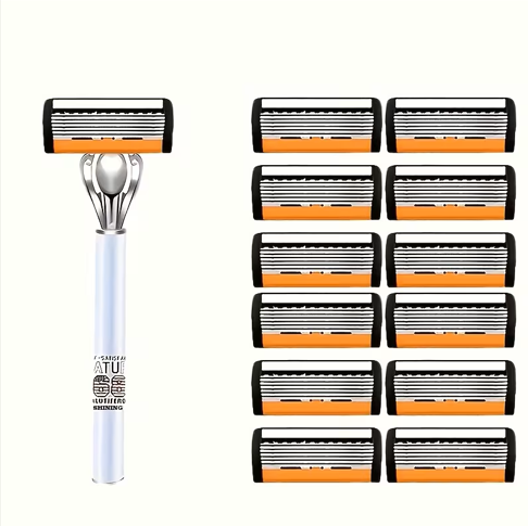 Rasoir manuel progressif pour hommes kit 12 lames 9,99$.png
