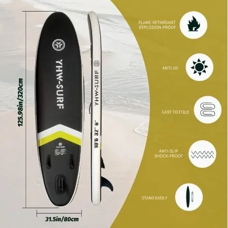 Paddle board SUP Noir et Jaune specs rive sud.JPG