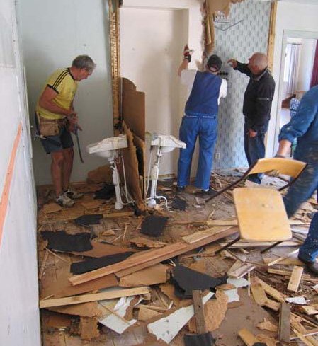 Renoveringen av Bygdegården