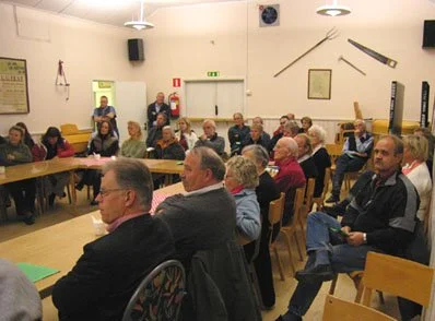Stor uppslutning till Hembygdsföreningens samtalskväll om Lindholmen