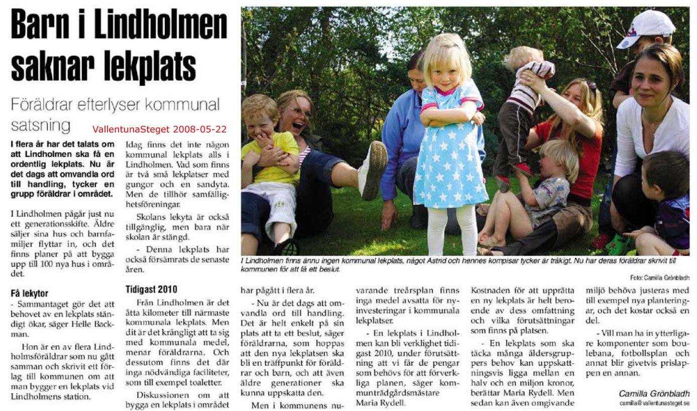 Lekplats i Lindholmen?