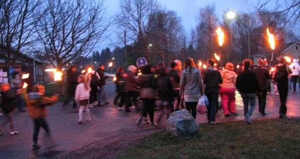  Fackeltåget från Gustav Vasaskolan till Orkesta IP 