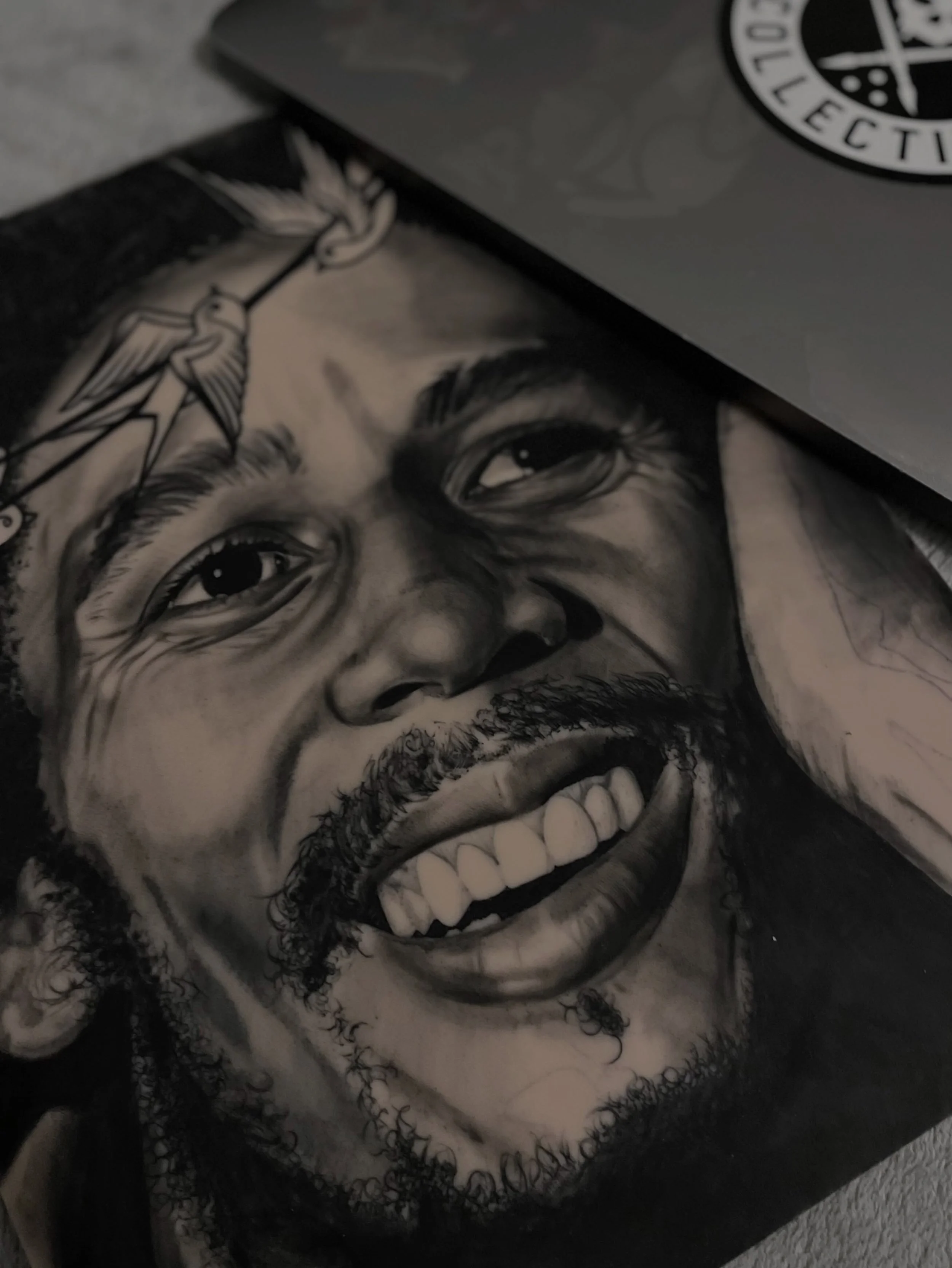 Bob Marley portrait realism on fake skin. Sixteen hours of focus, patience, shading, and attention to detail, with one more session left to complete this piece.

Realism is more than creating an image. It&rsquo;s about capturing emotion, depth, textu