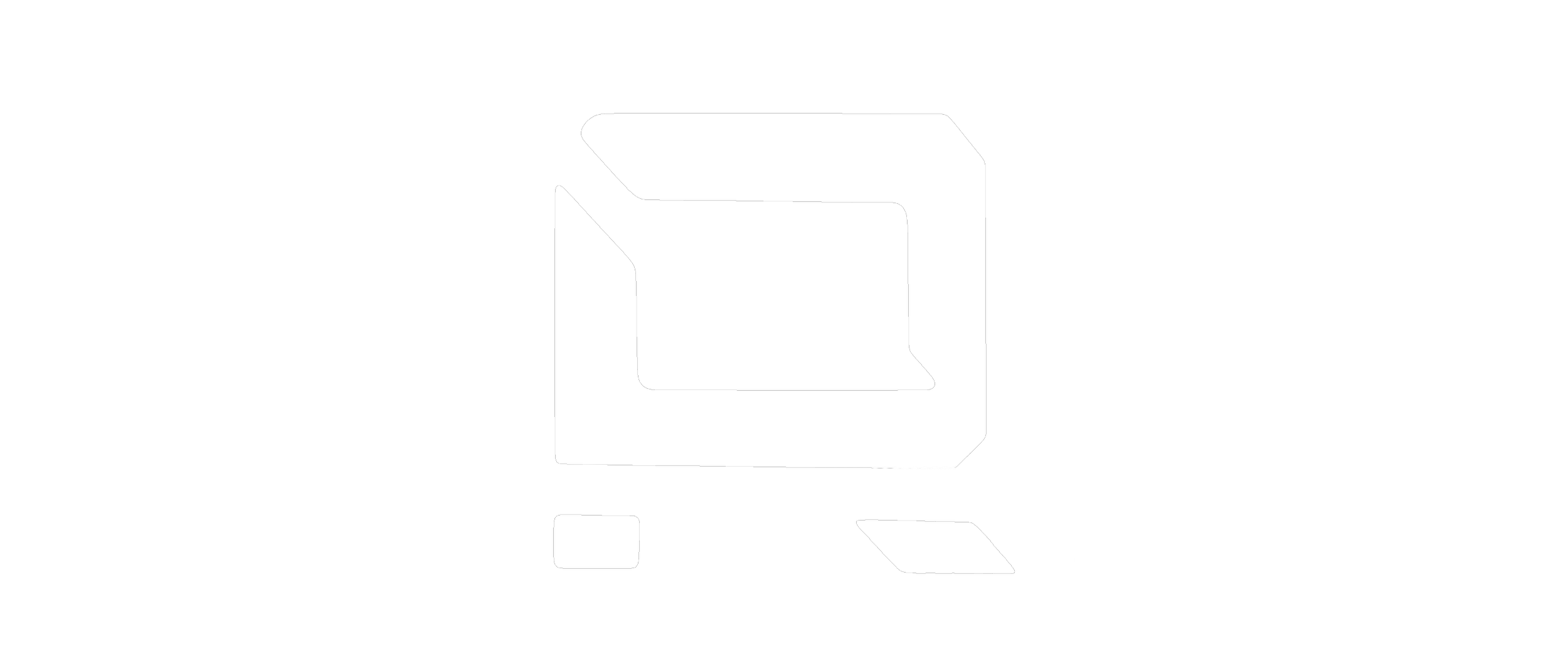 Stylized white alphanumeric character 'Q' on a black background.