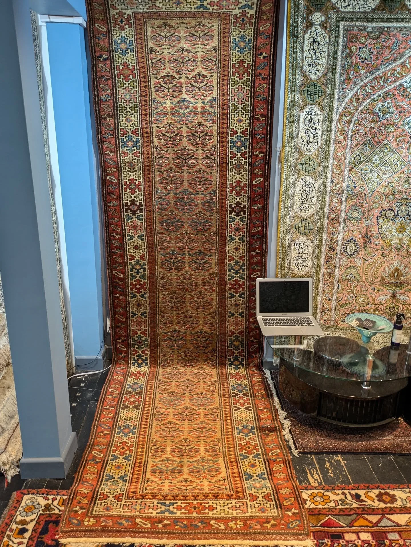 ~AVAILABLE~

Circa 1900, Handmade Persian Mallayer Runner

This Runner is probably my favourite, made of mainly Camel 🐫 Wool as well as natural vegetable dye wool. 

It really is a collectable piece! In mint condition, this runner is a must have in 