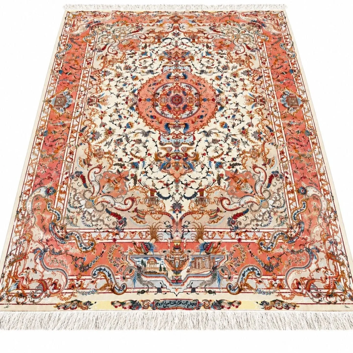 ~AVAILABLE~

Ultra Fine Handmade Persian Tabriz Johar Rug (Signed)

Silk foundation, which makes it a very delicate piece. Probably one of the most luxurious patterns on a Tabriz Rug you can find. 

Free Delivery 🚚 available within the UK 

Size: 42