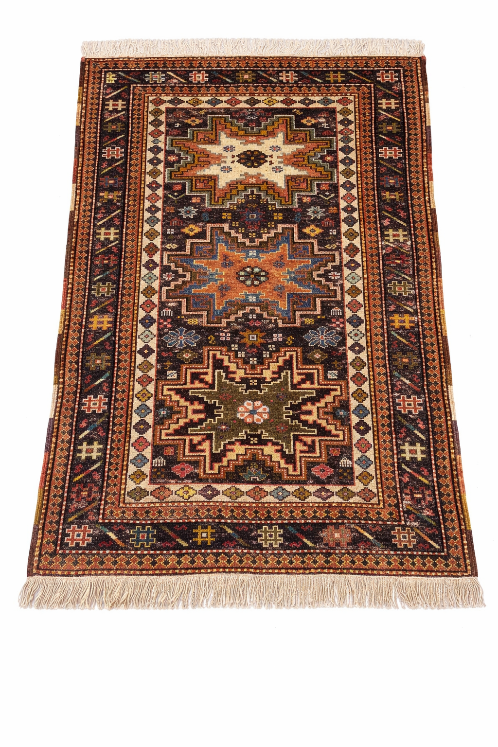 Circa 1970 Fine Handmade Caucasian Rug