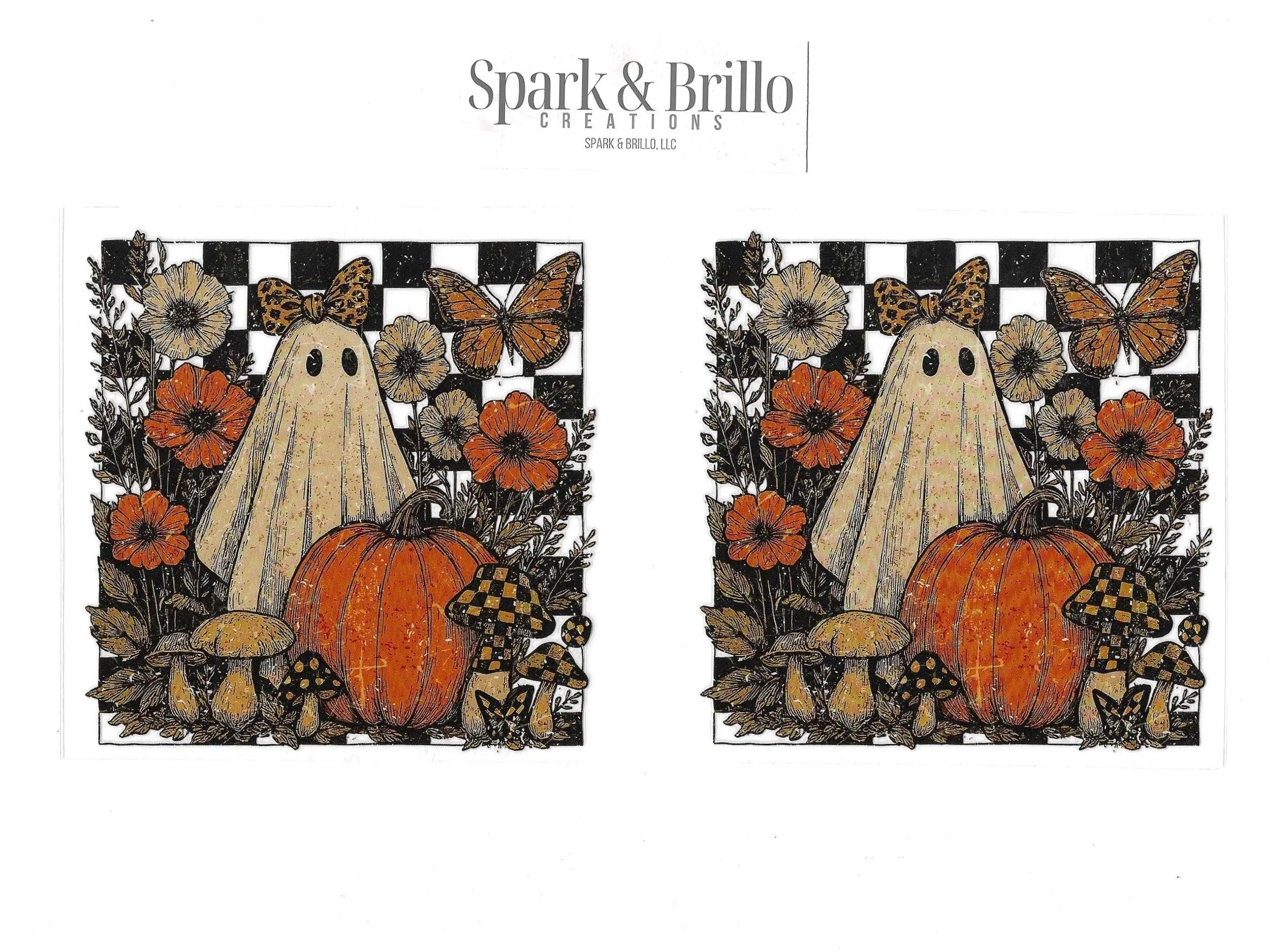 Halloween Western Ghost - 16 OZ UV DTF Wraps