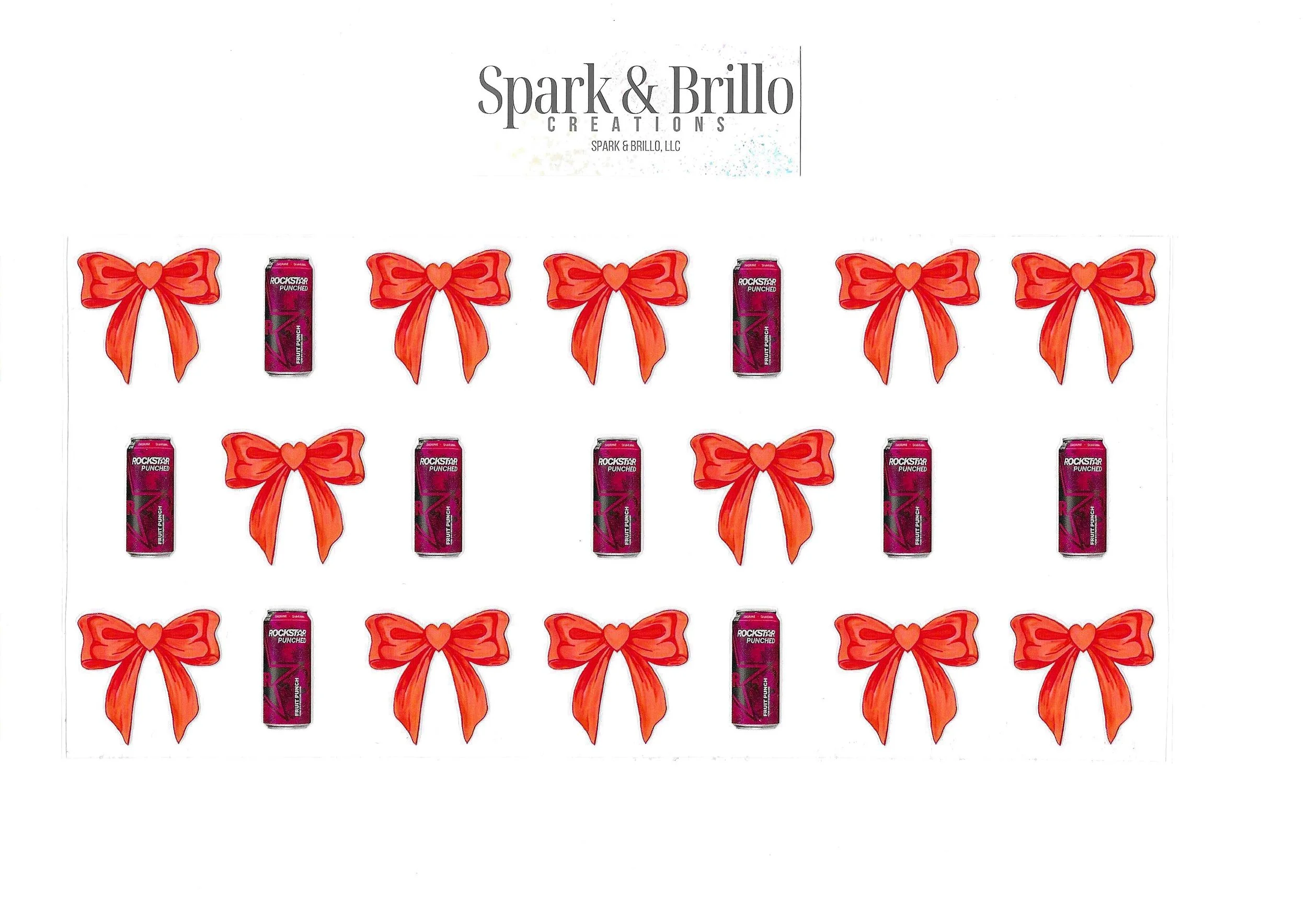 Energy Drinks Rockstar -  16 OZ  UV DTF Wraps