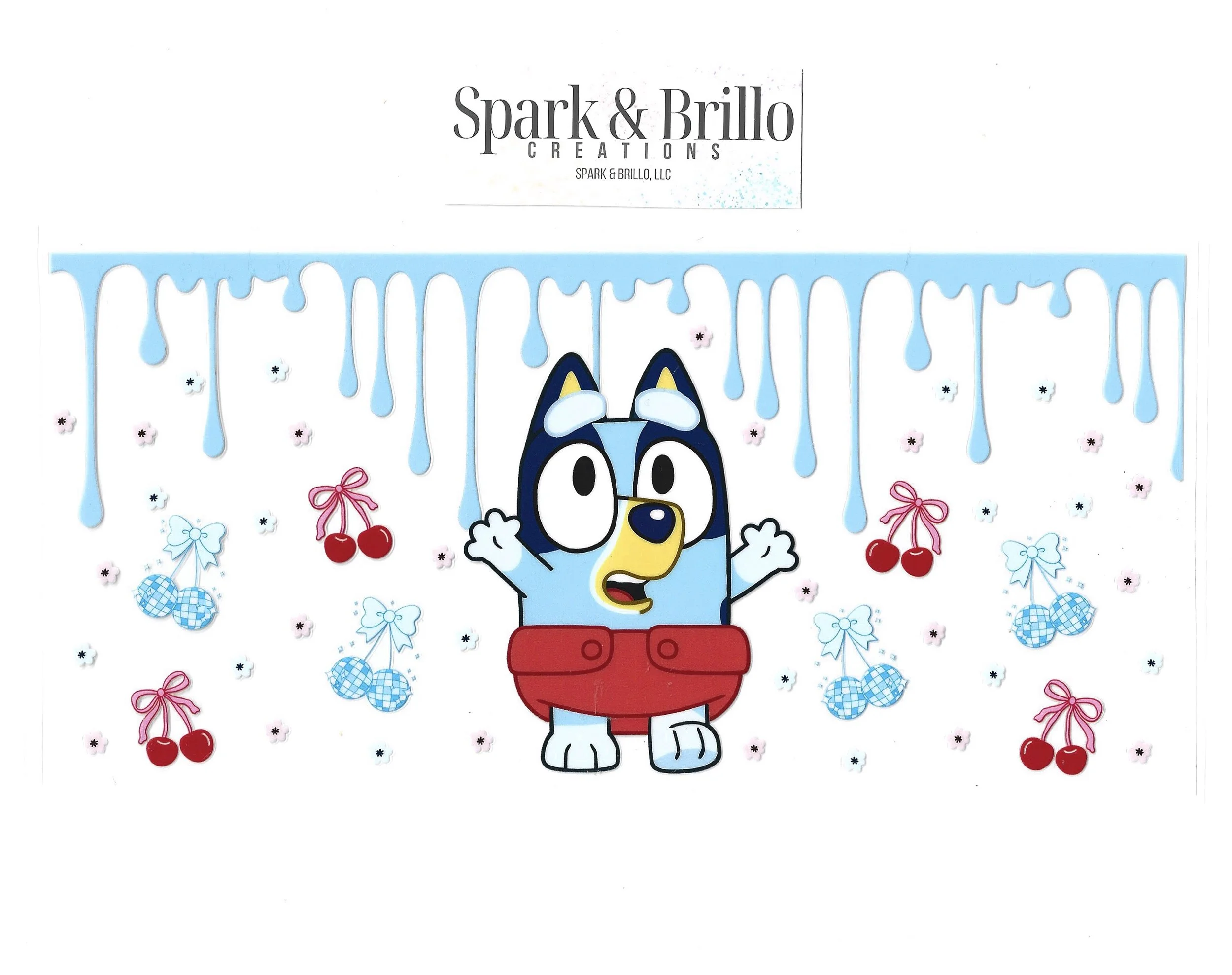 Bluey Dog - 16 OZ UV DTF Wraps