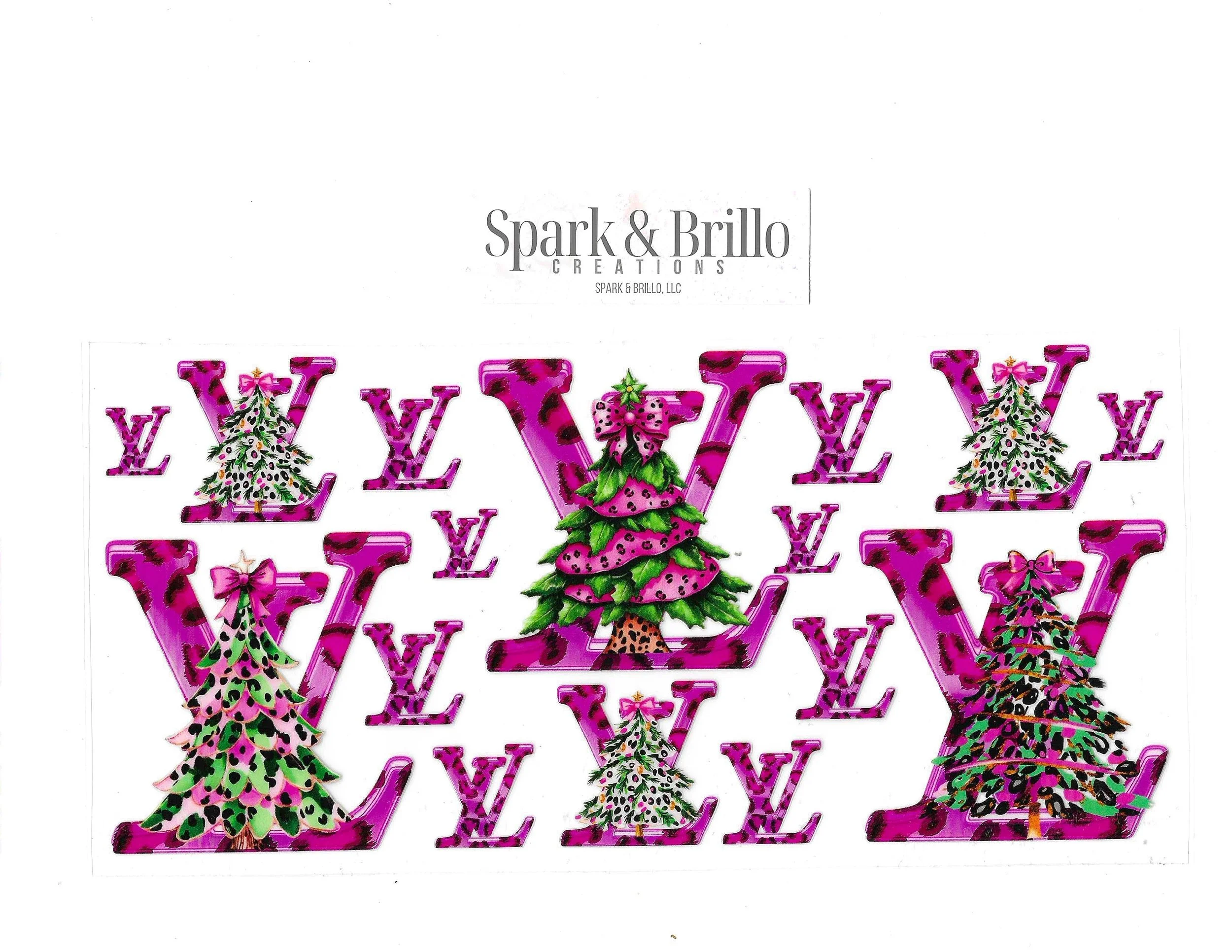 Christmas Designer 28- 16 Oz. UV DTF Cup Transfers