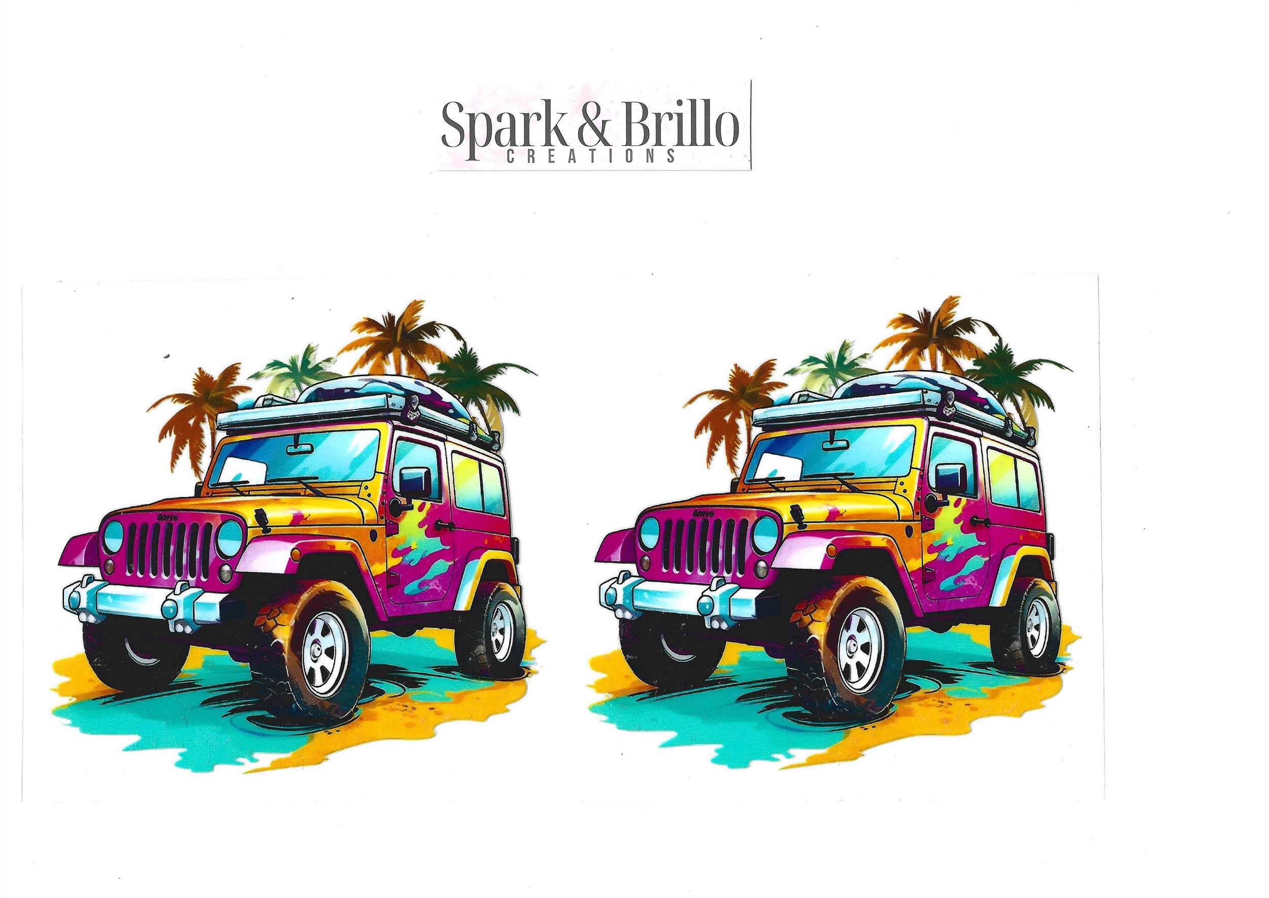 Jeep - 16 oz UV DTF Wraps